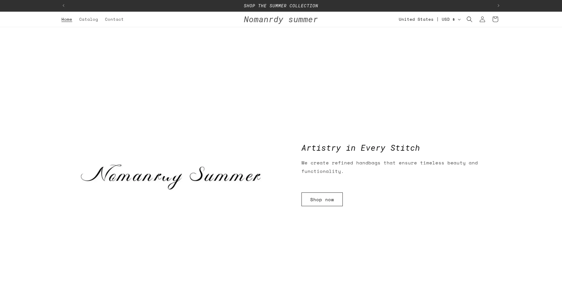 Website screenshot of Nomanrdysummer.com