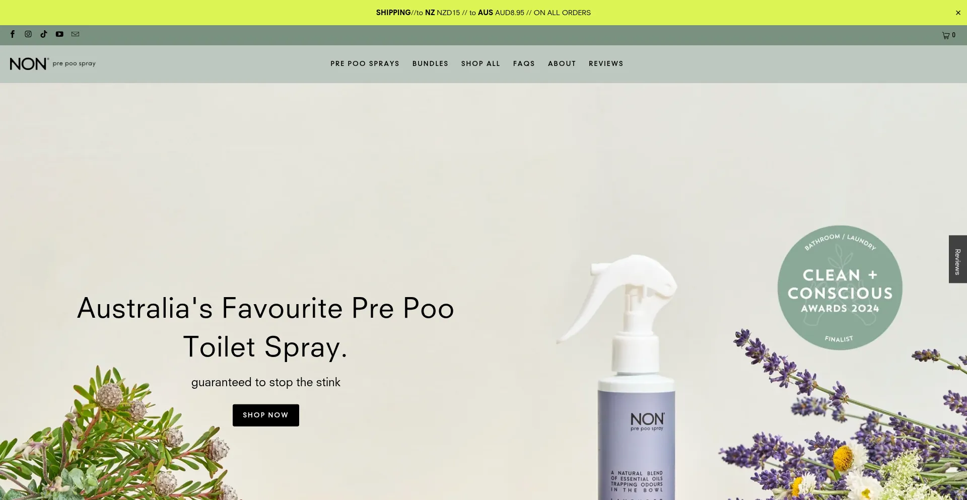 Website screenshot of Nonproducts.com