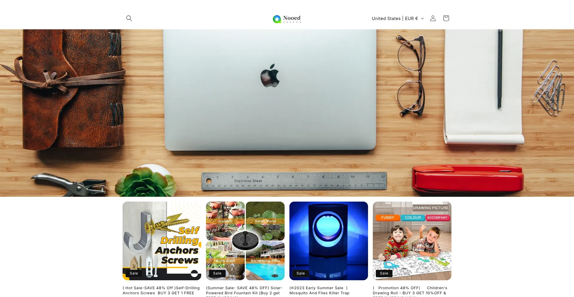 Website screenshot of Nooed.com