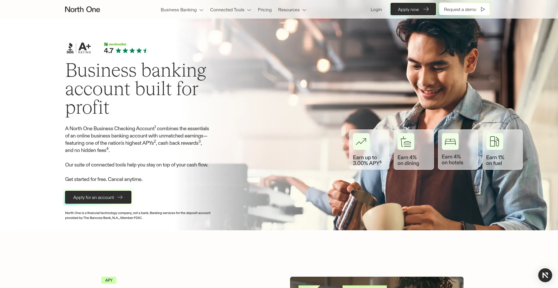 Website screenshot of Northone.com