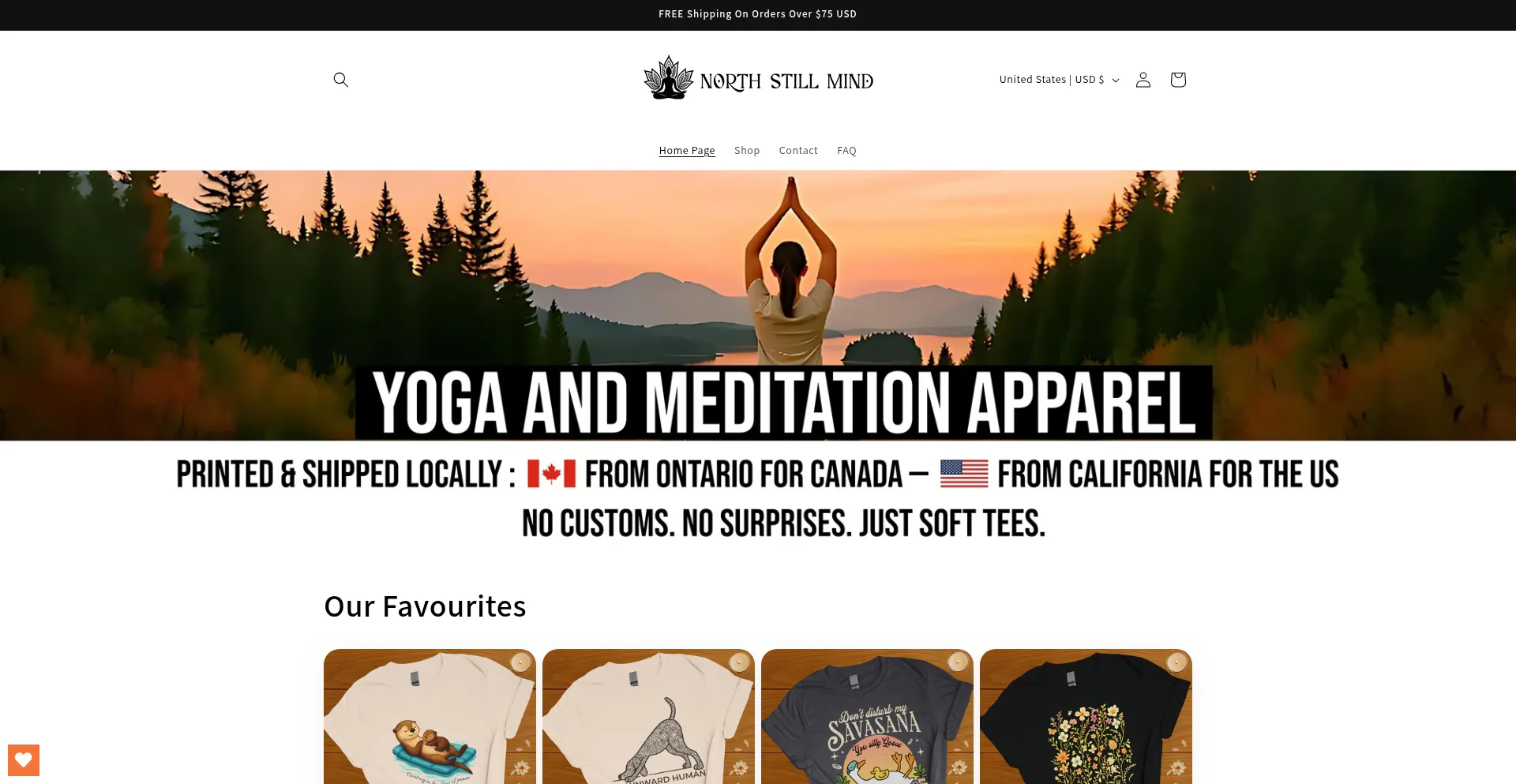Website screenshot of Northstillmind.com