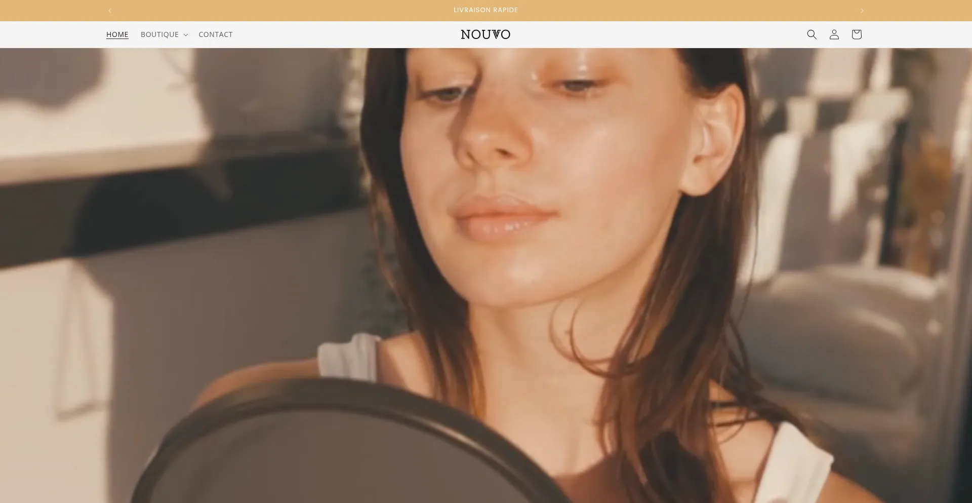 Website screenshot of Nouvvo.fr
