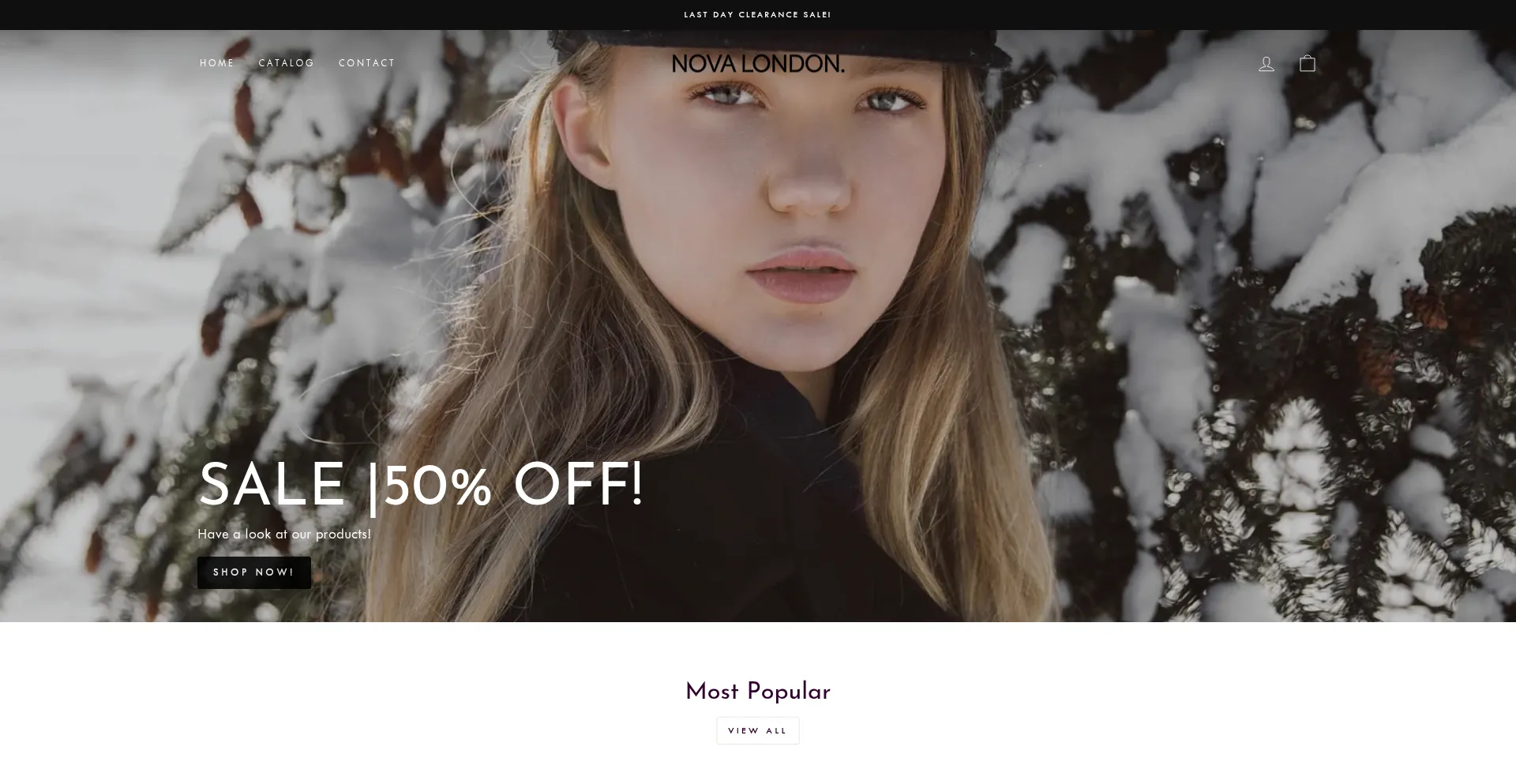 Website screenshot of Novalondonuk.com