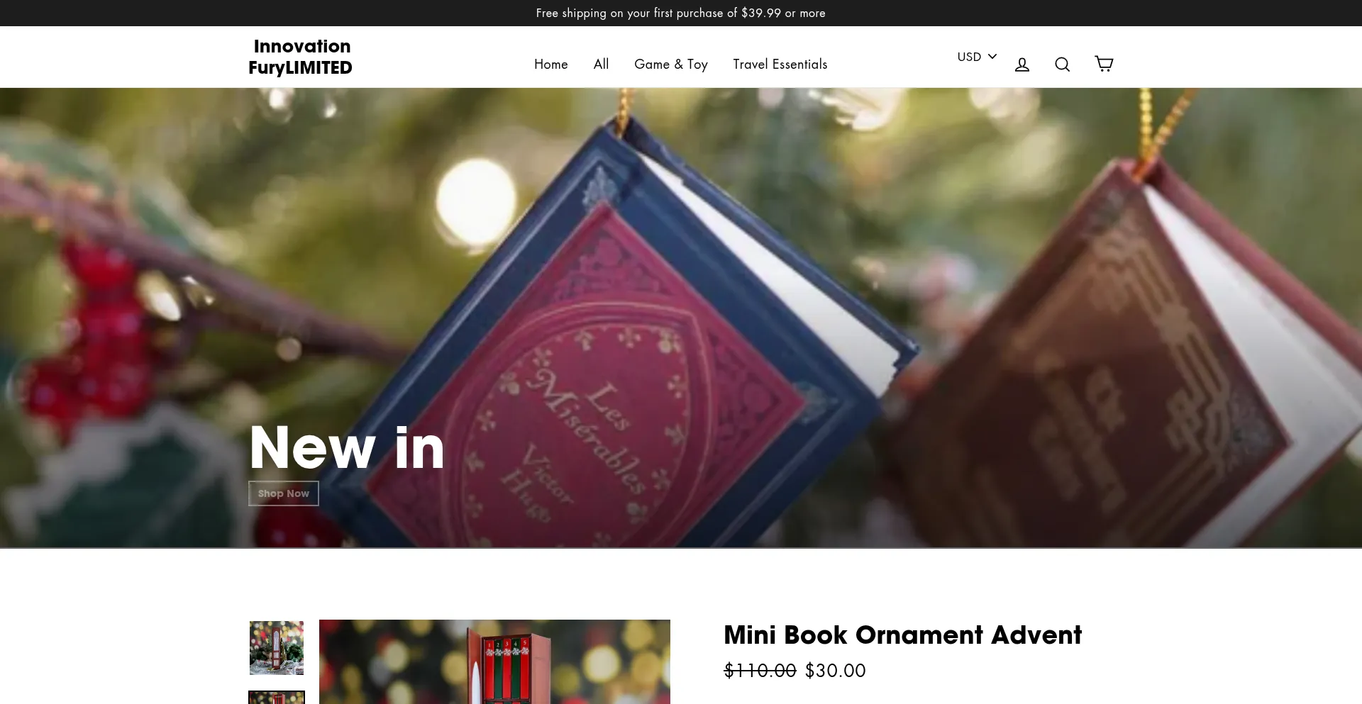 Website screenshot of Novatir.com