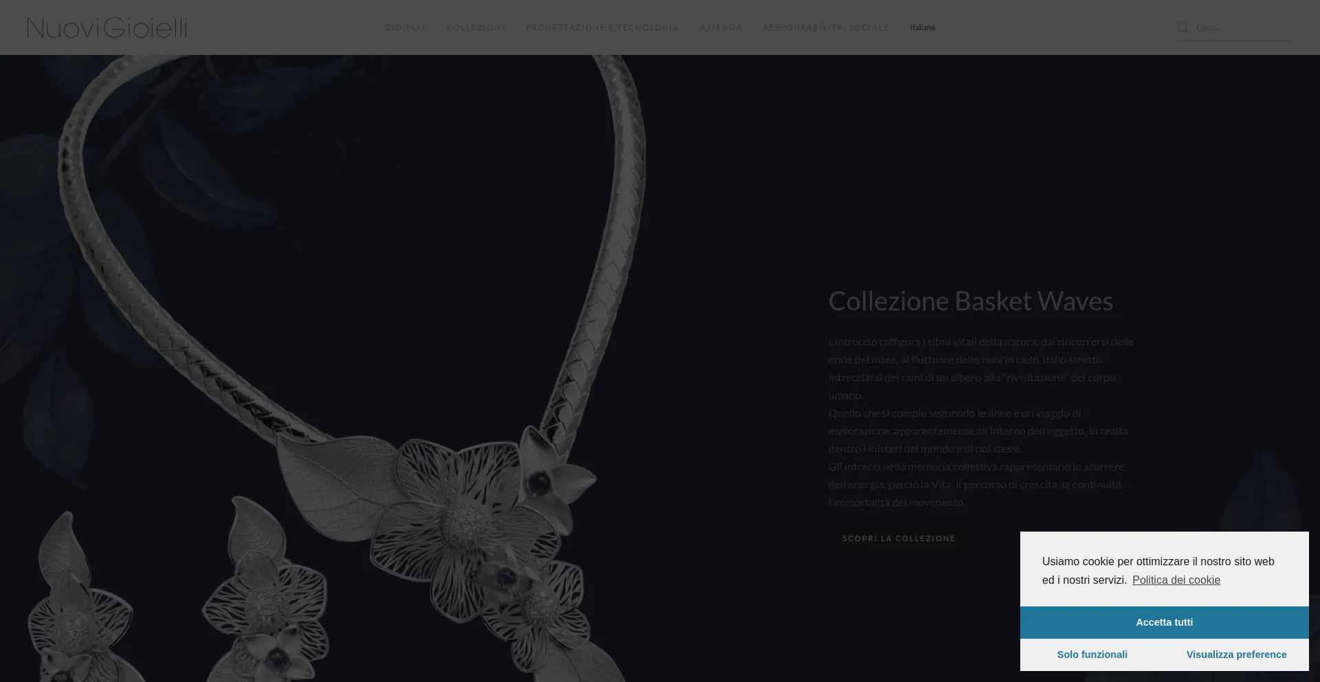 Website screenshot of Nuovigioielli.com