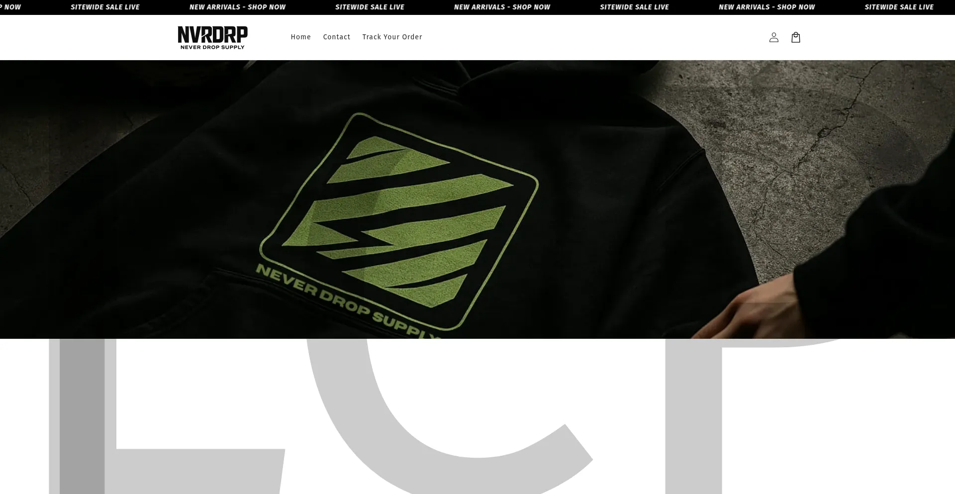 Website screenshot of Nvrdrp.com