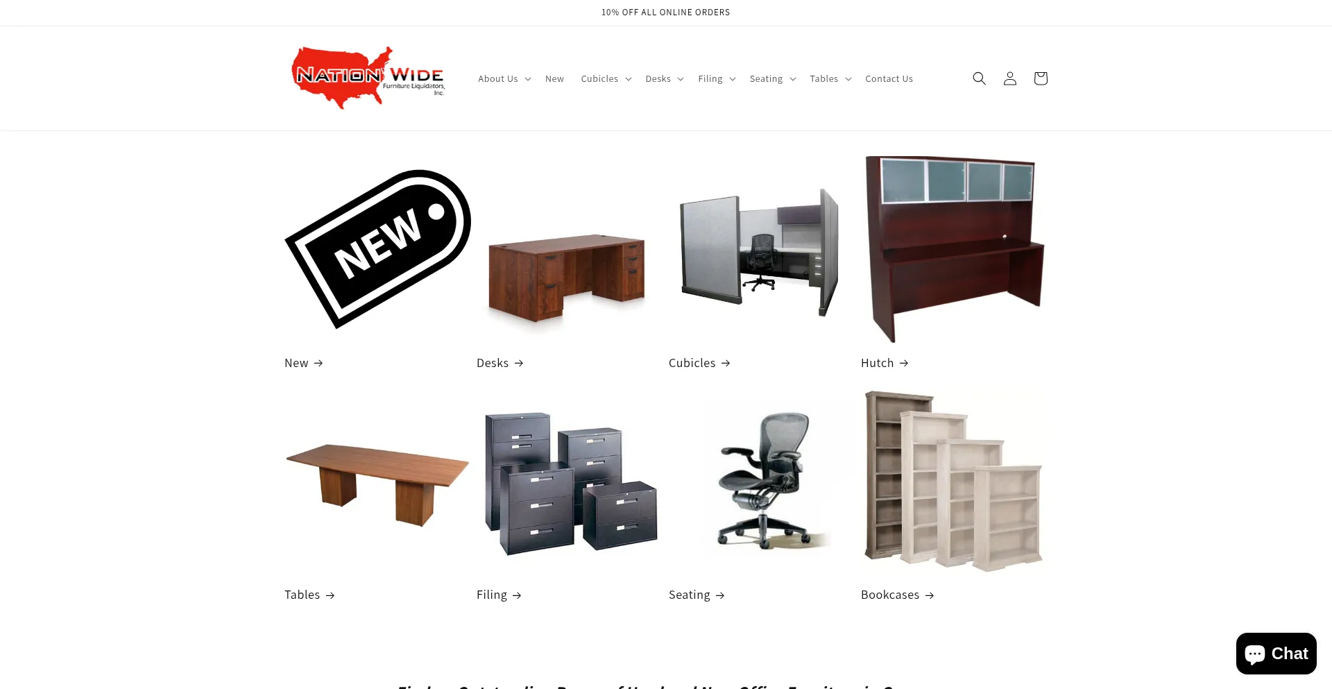 Website screenshot of Nwfurnitureliquidators.com