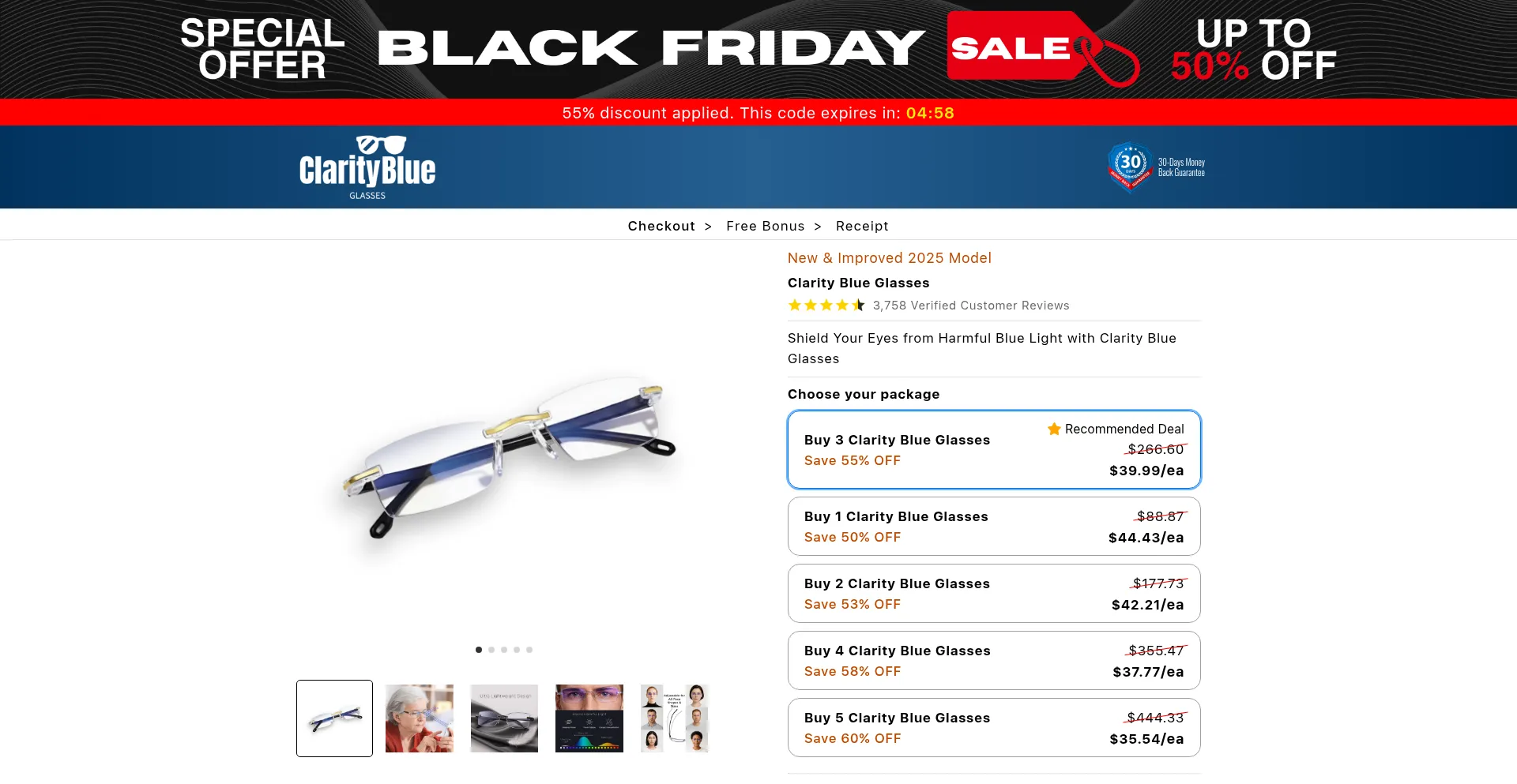 Offer.buyclarityblueglasses.com