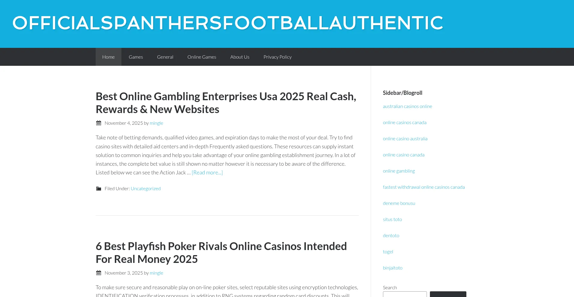 Officialspanthersfootballauthentic.com