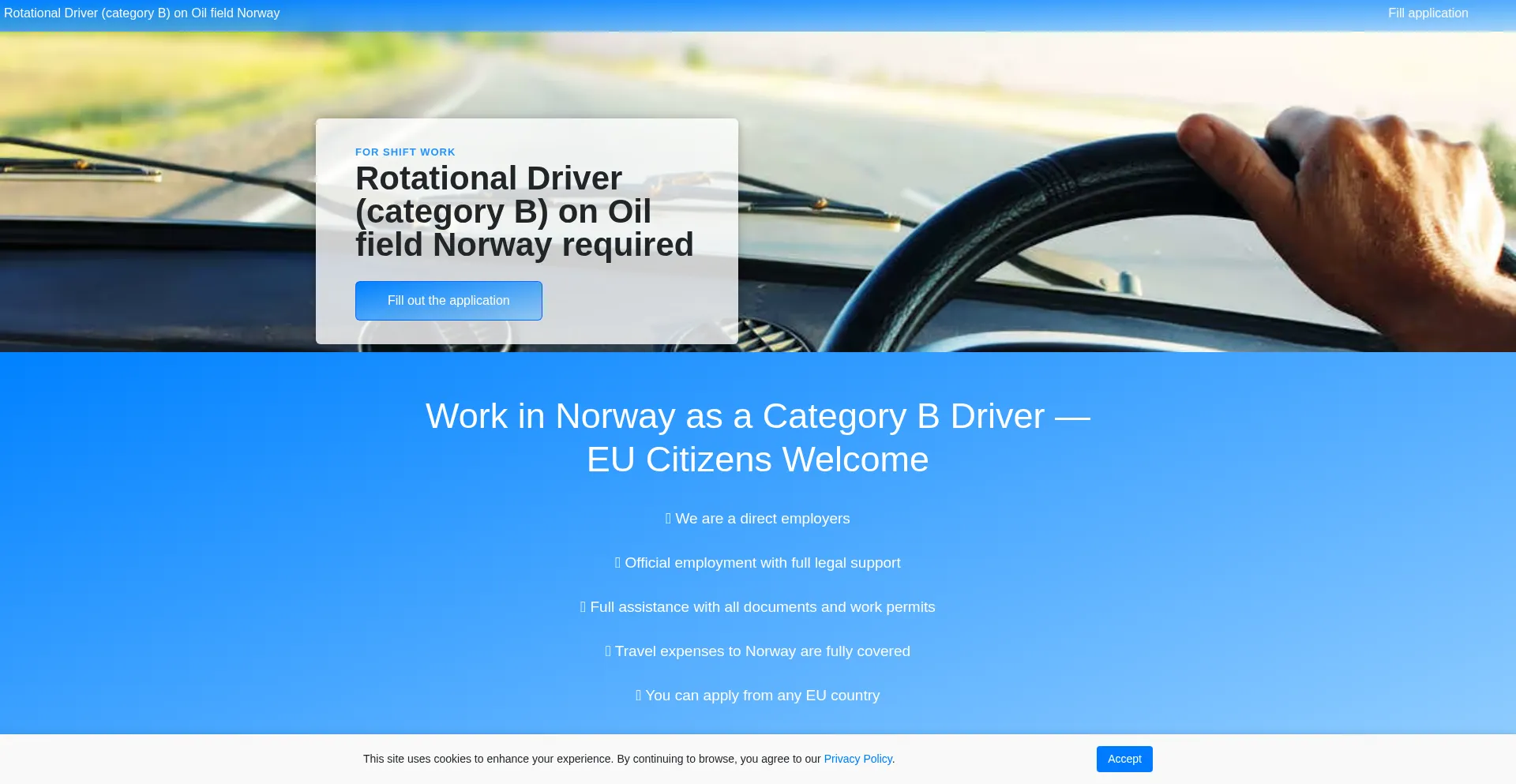 Website screenshot of Oildriver.com