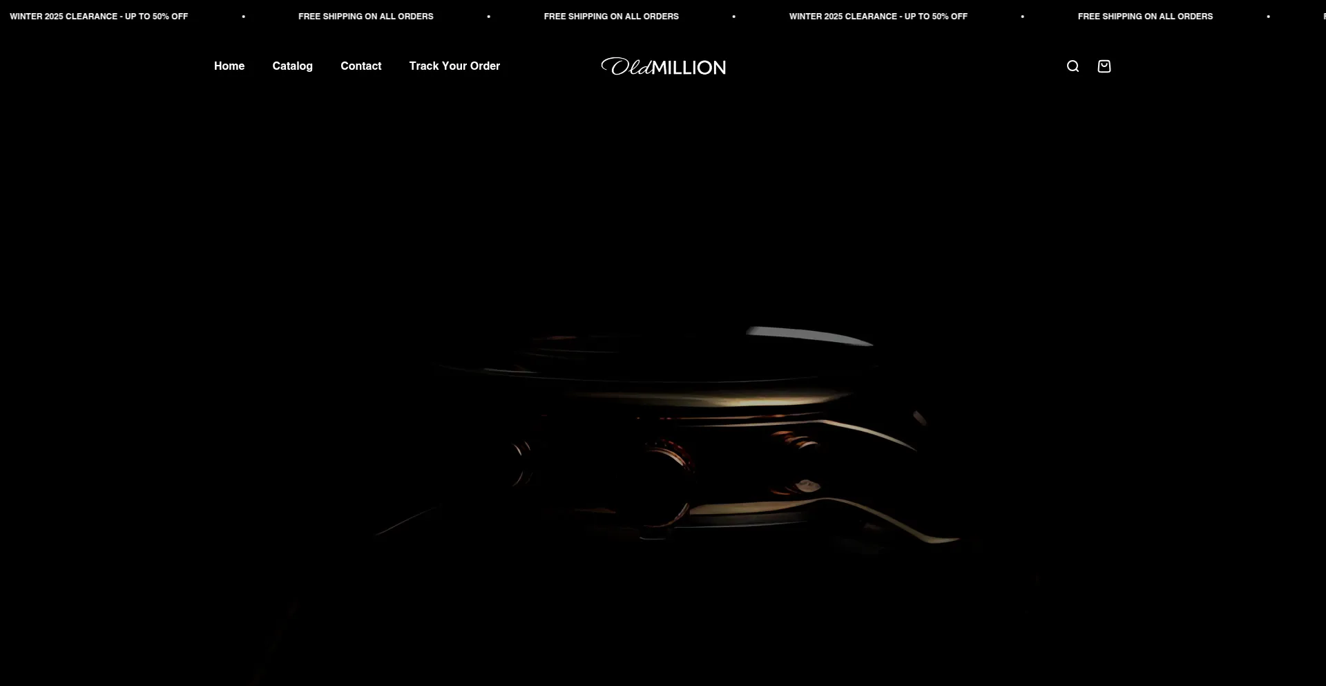 Website screenshot of Oldmluxury.com