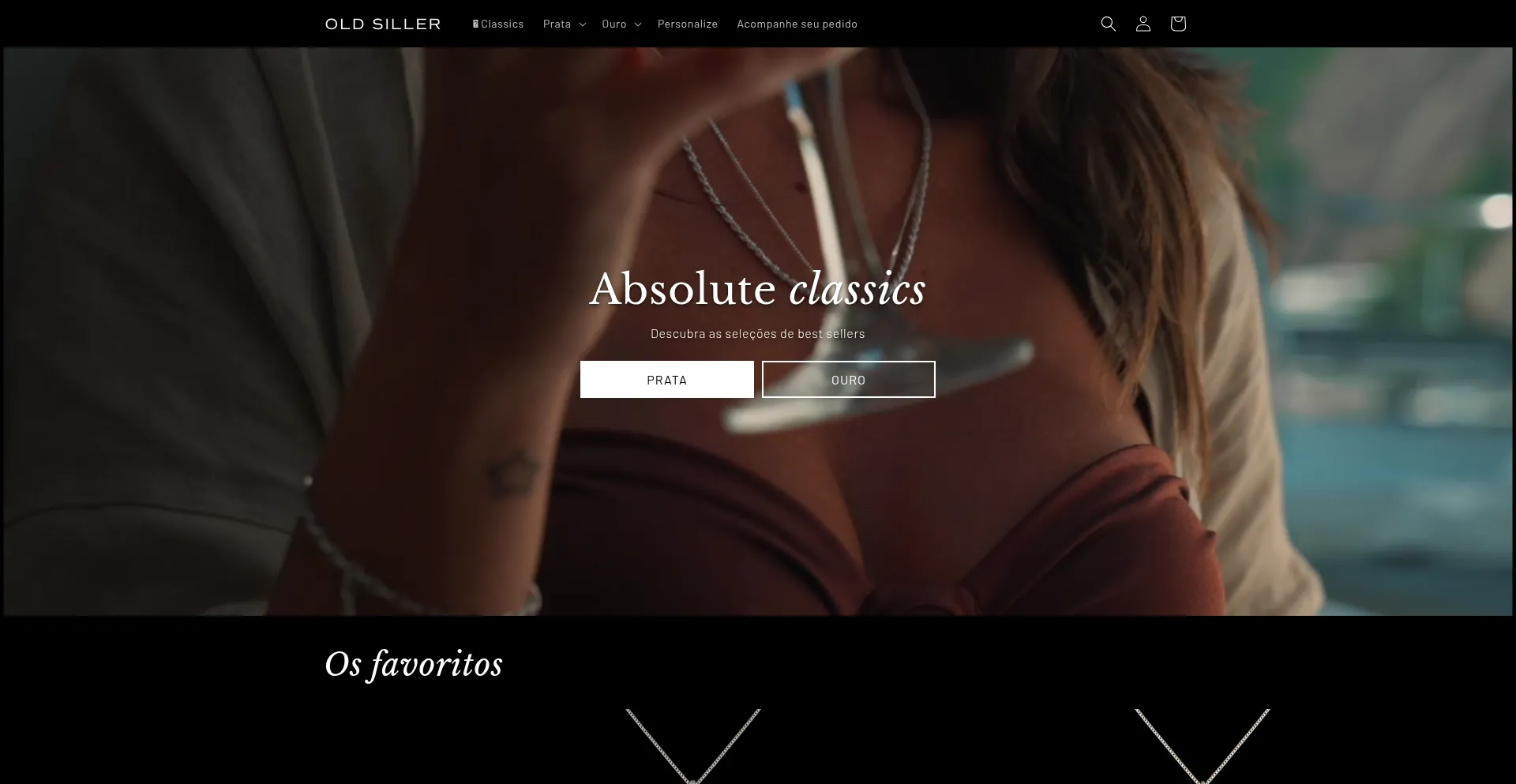Website screenshot of Oldsiller.com.br