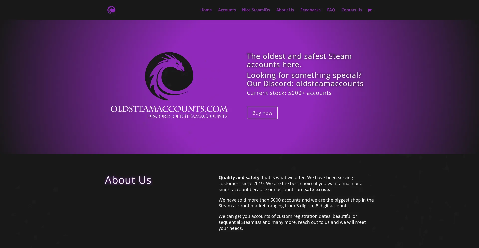 Oldsteamaccounts.com