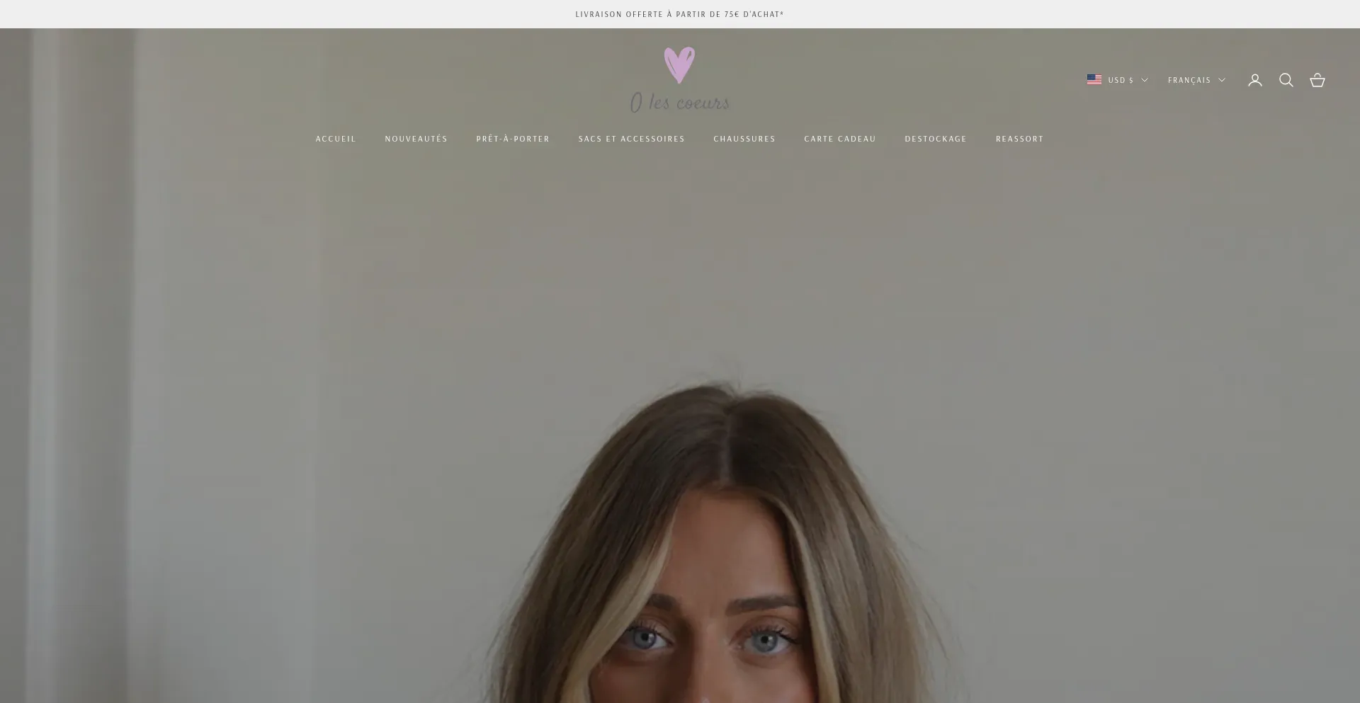 Website screenshot of Olescoeurs.com