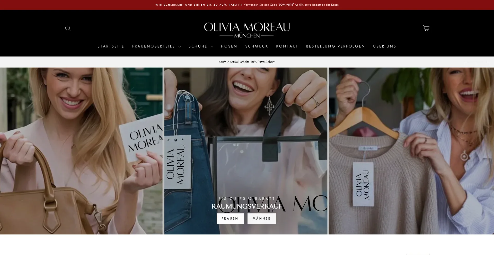 Website screenshot of Oliviamoreau.de