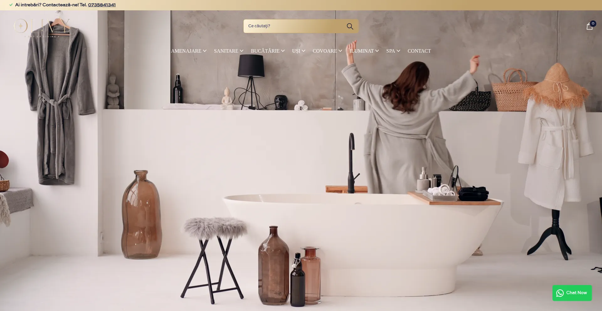 Website screenshot of Olivy.ro