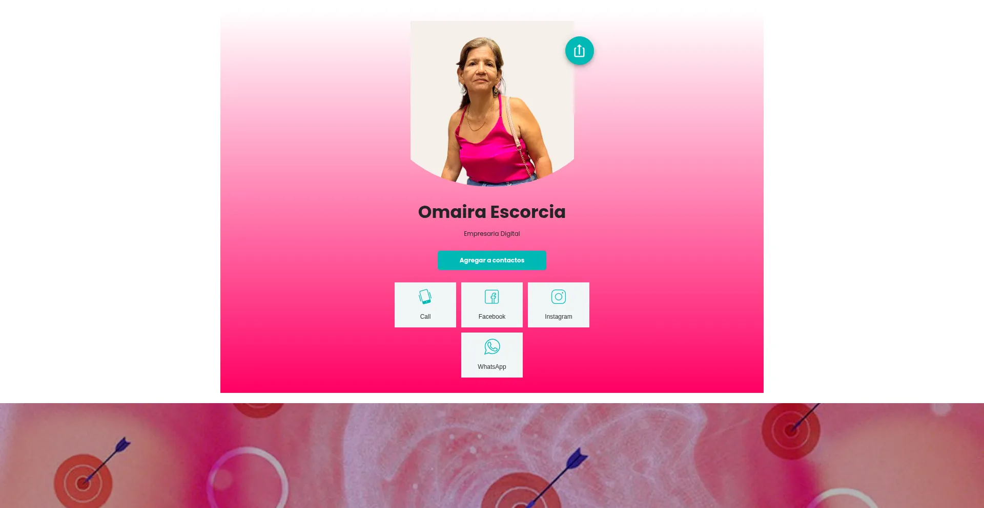 Website screenshot of Omairaescorcia.now.site