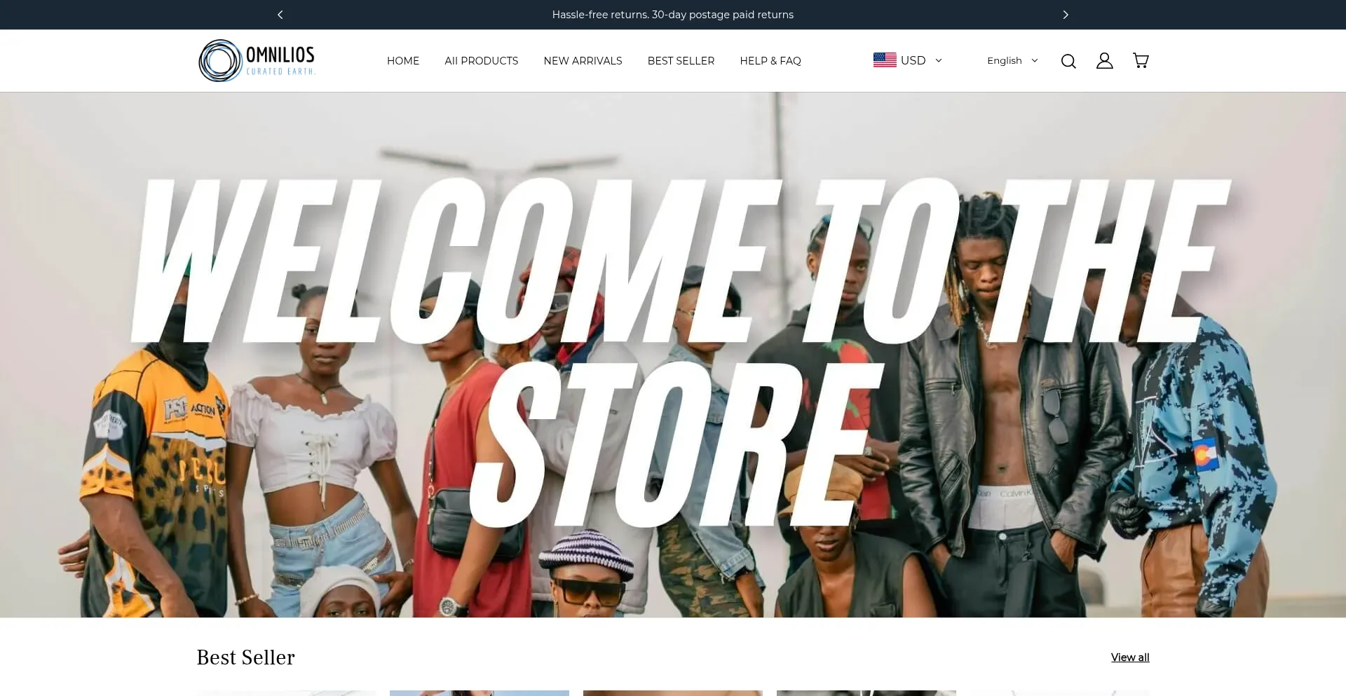 Website screenshot of Omnilios.com