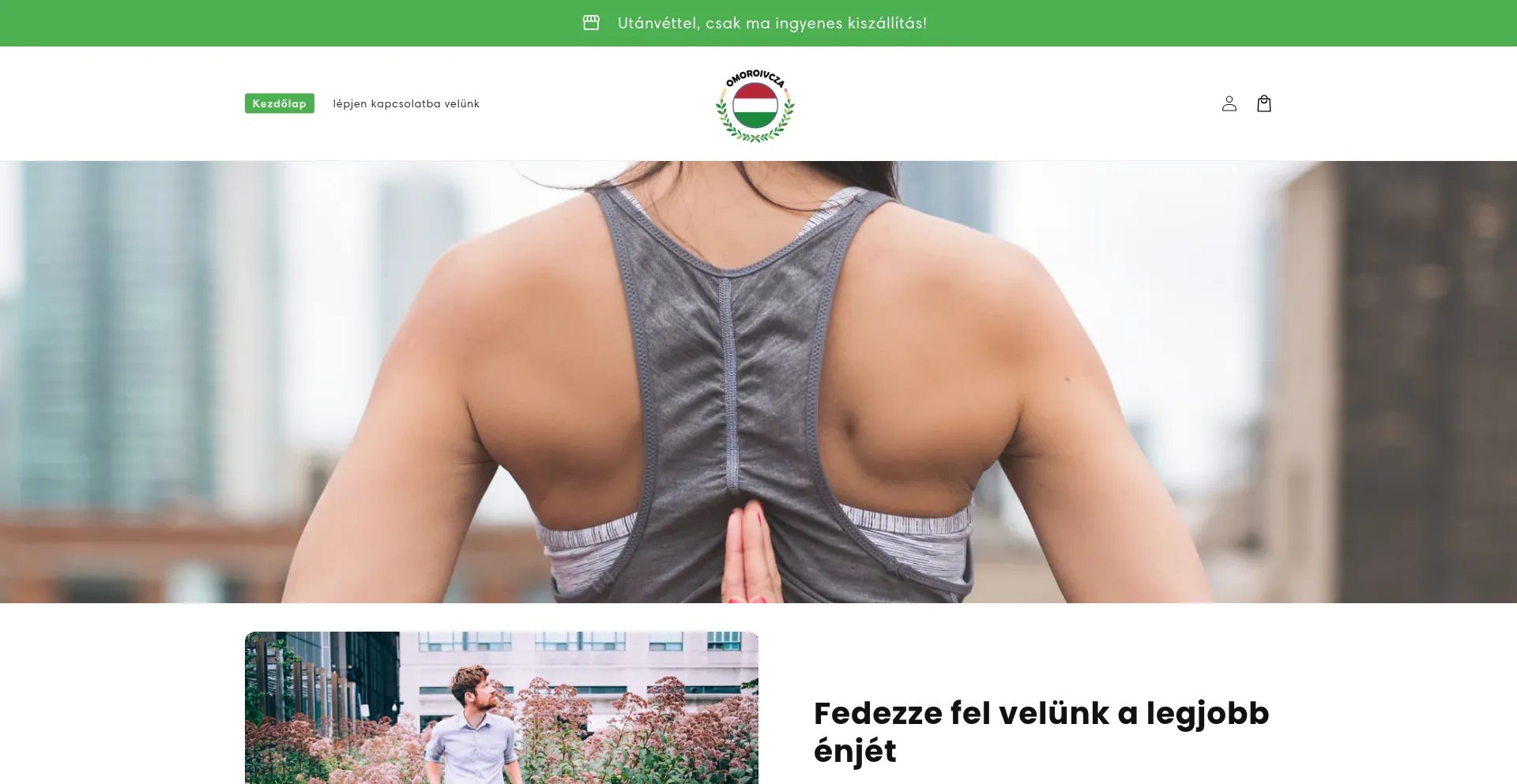 Website screenshot of Omoroivcza.shop