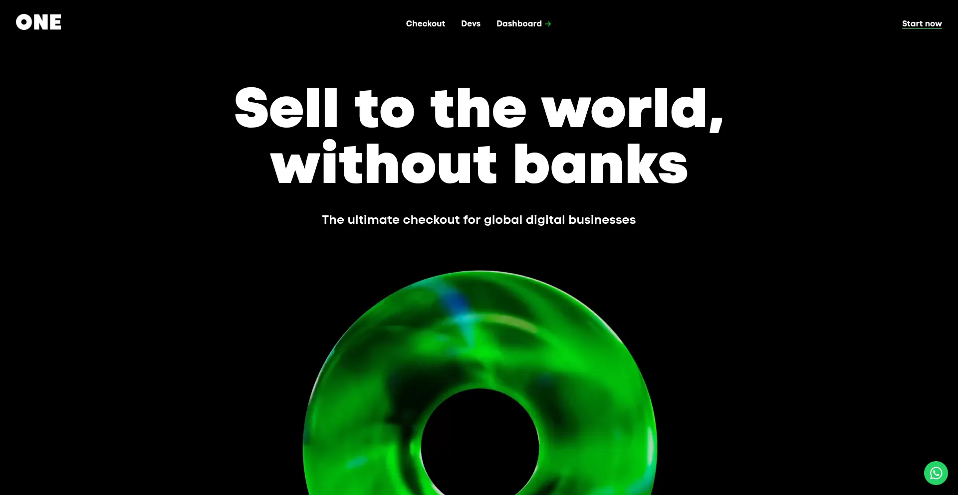 Website screenshot of One.lat