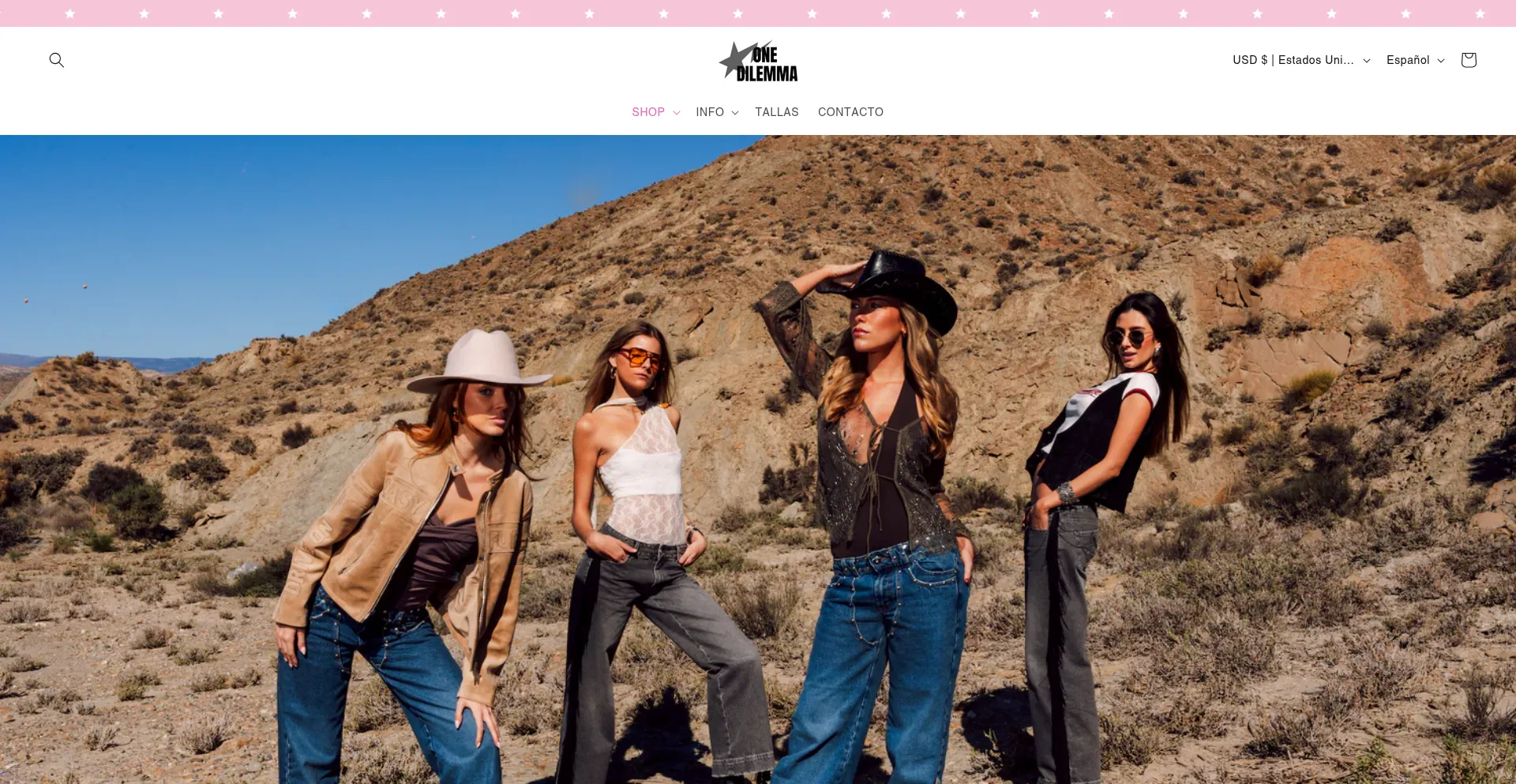 Website screenshot of Onedilemma.com