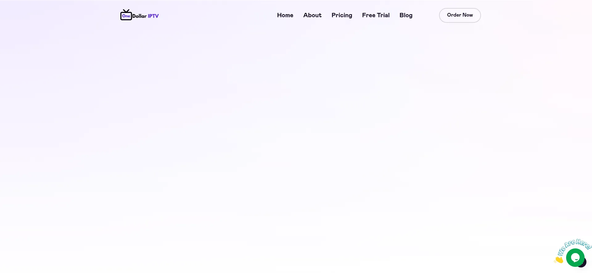 Website screenshot of Onedollariptv.com