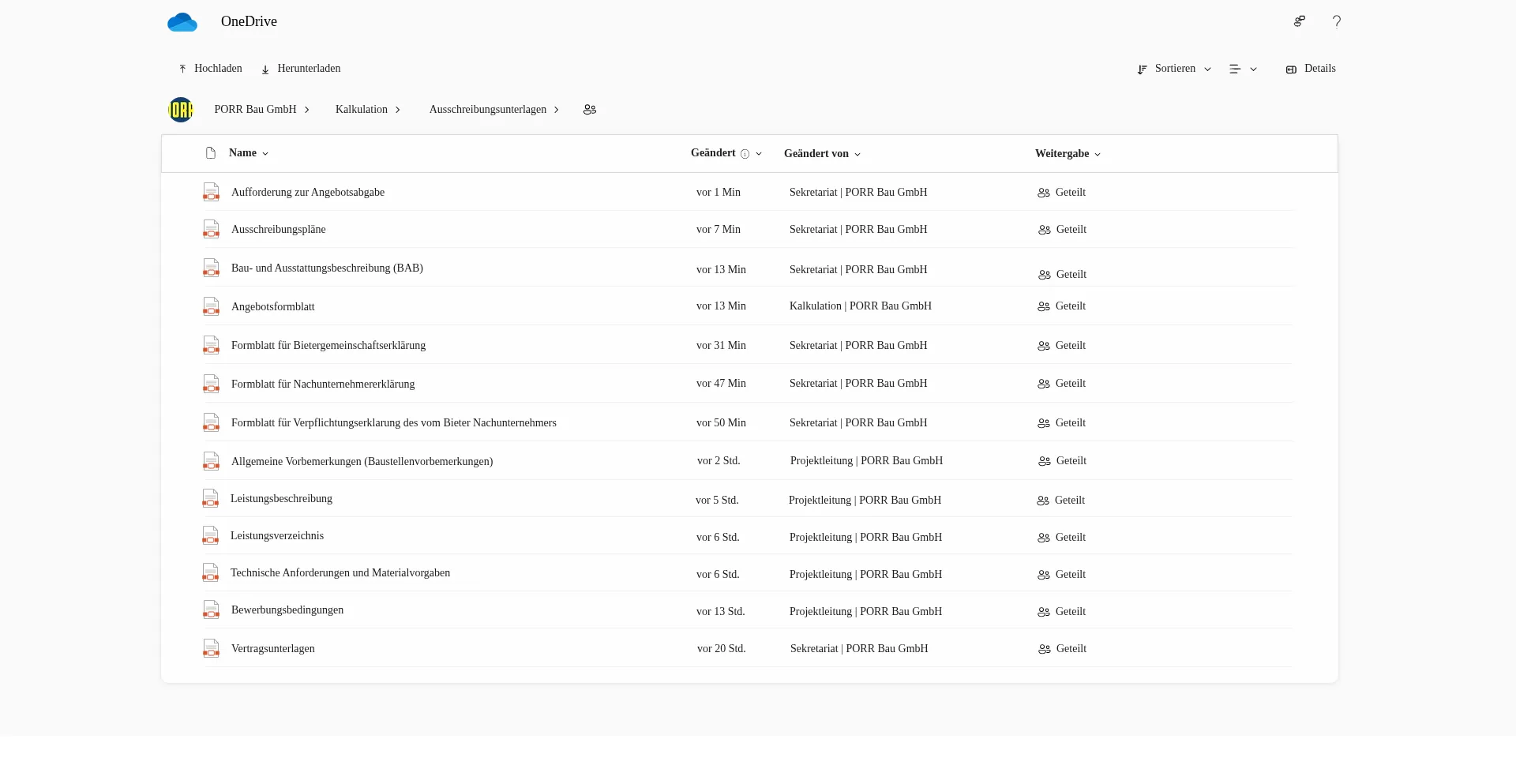 Onedrive-porr.at