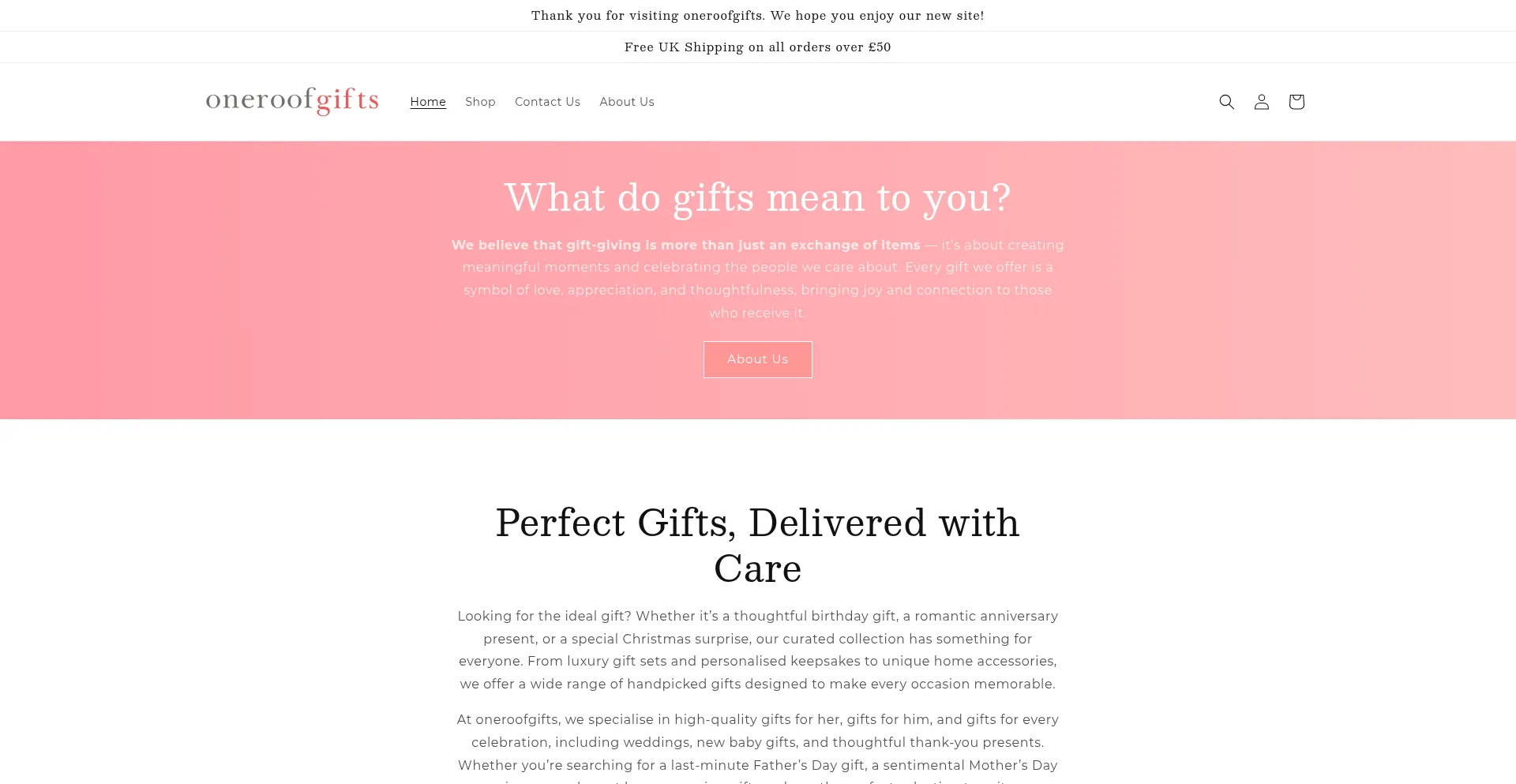 Oneroofgifts.com