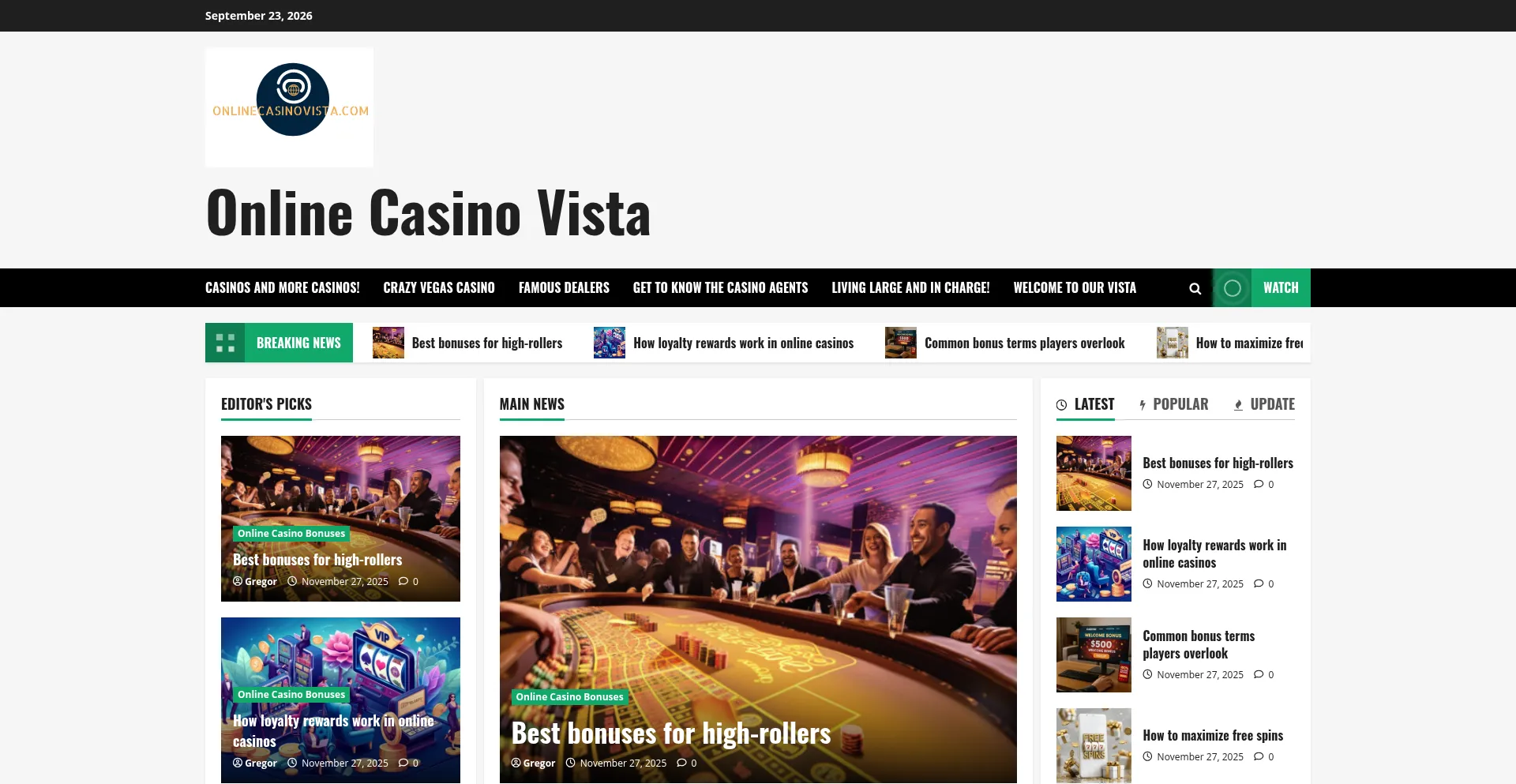 Onlinecasinovista.com