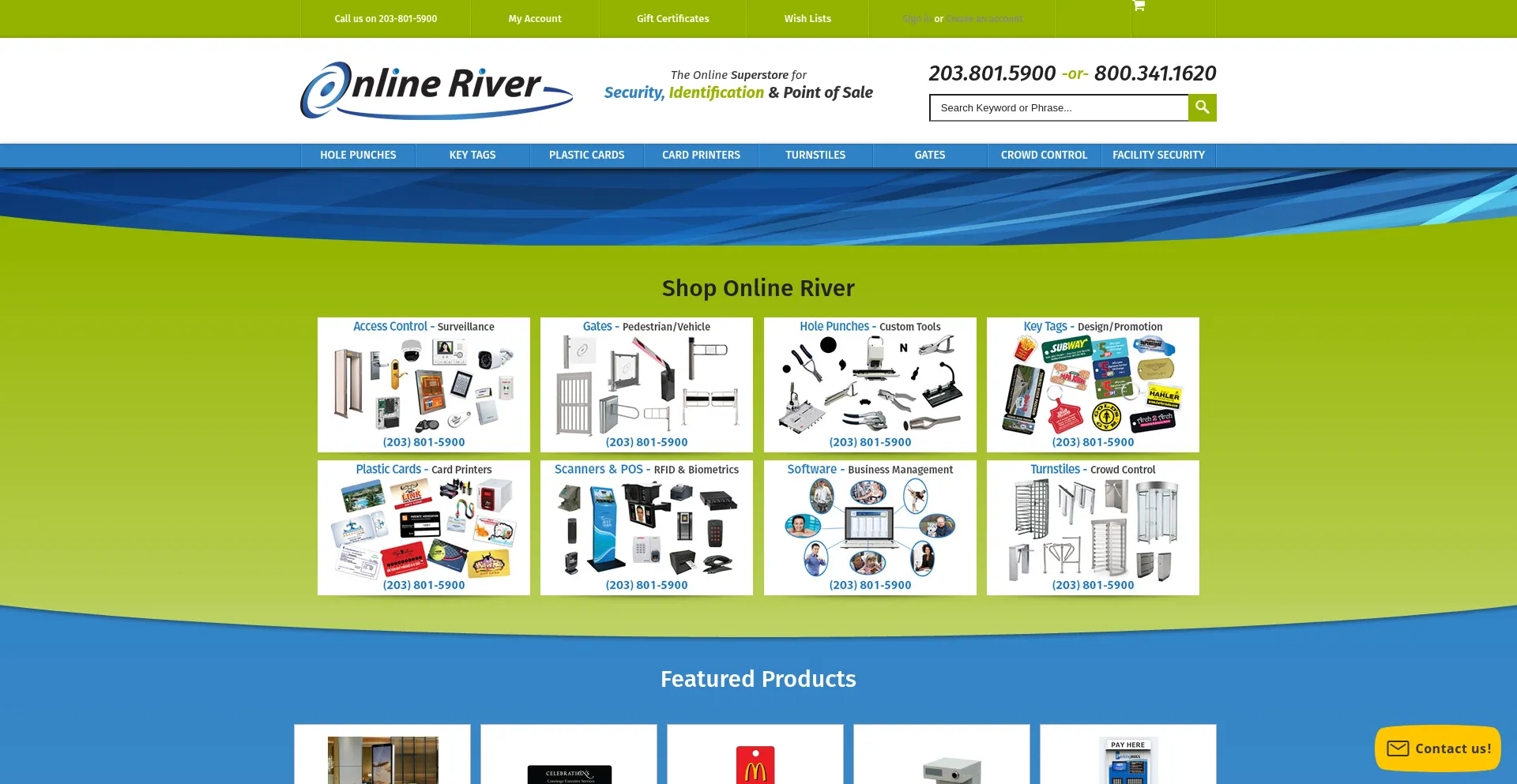 Website screenshot of Onlineriver.com