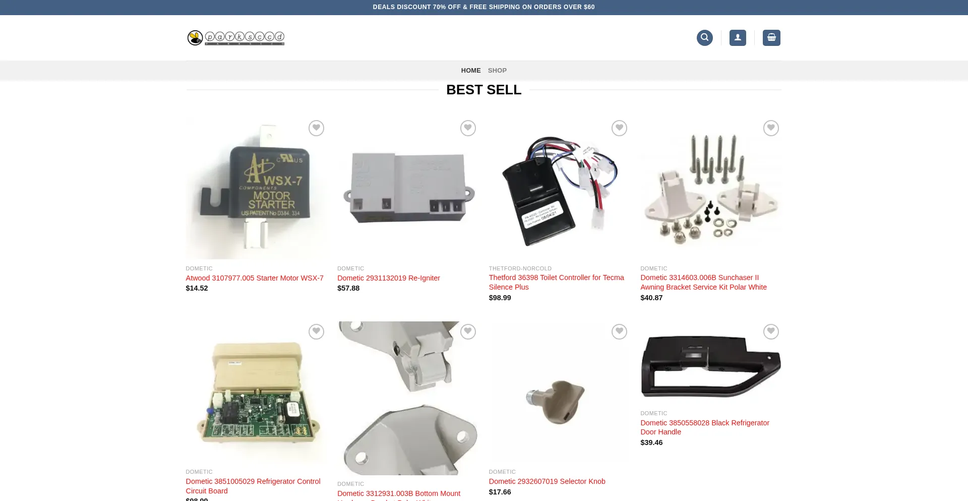 Website screenshot of Onsalepacks.com