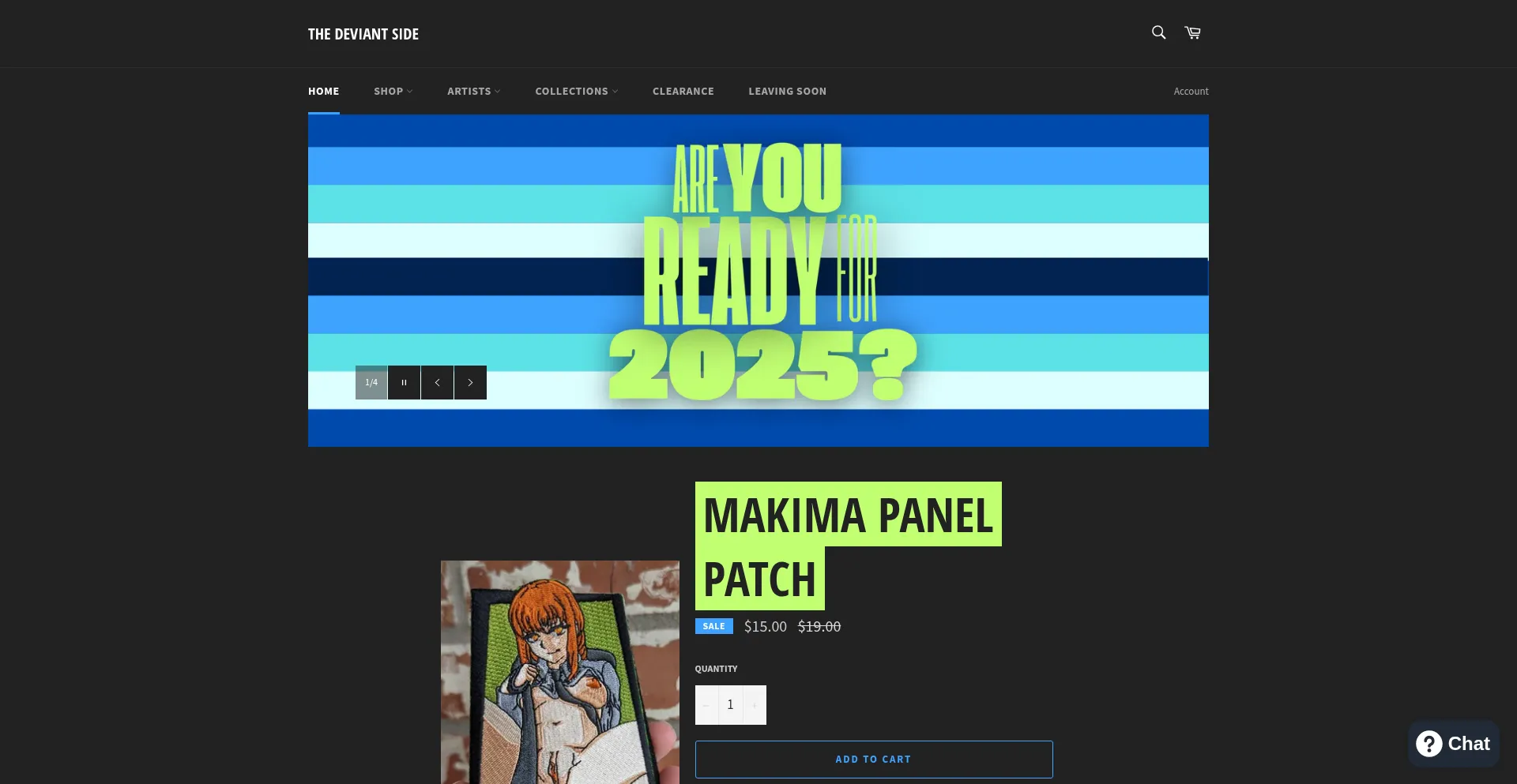 Website screenshot of Onthedeviantside.com