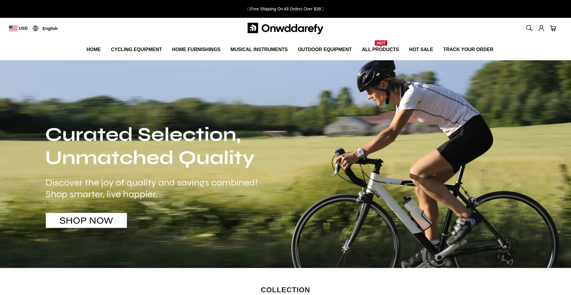 Website screenshot of Onwddarefy.com
