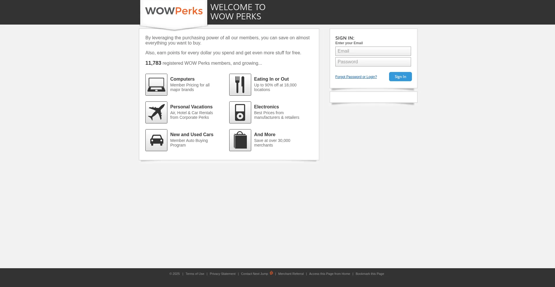 Website screenshot of Oo.com