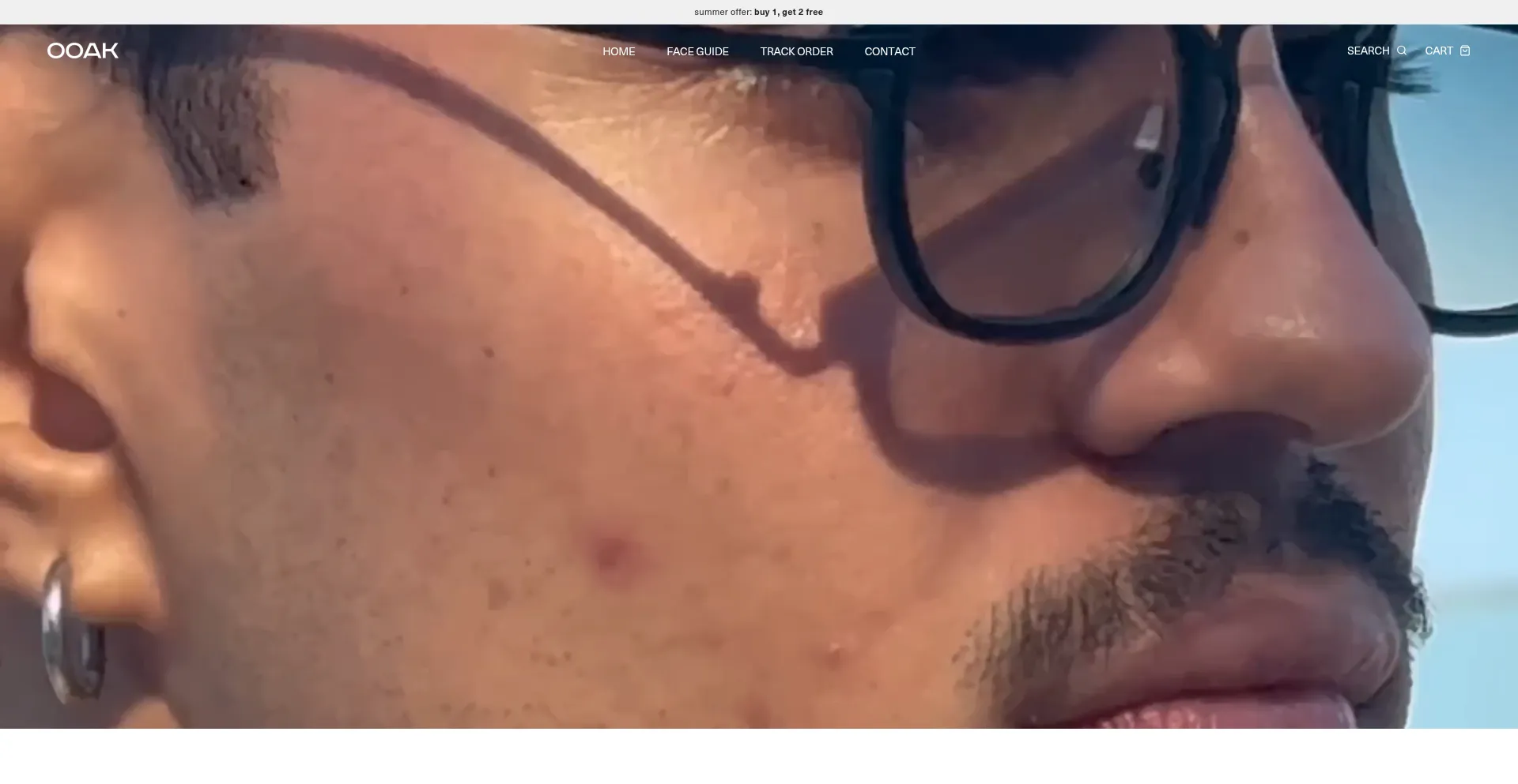 Website screenshot of Ooakeyewear.com