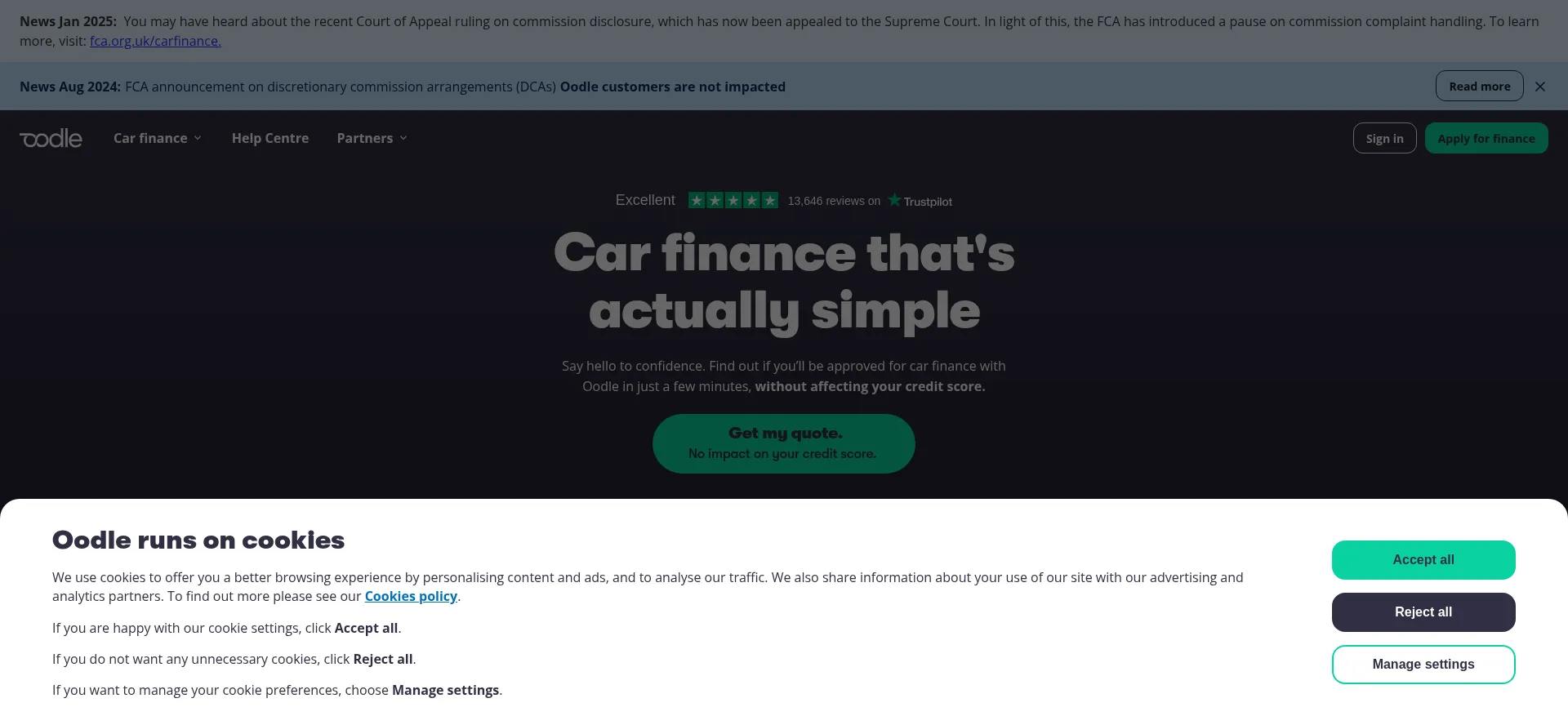 Oodlecarfinance.com