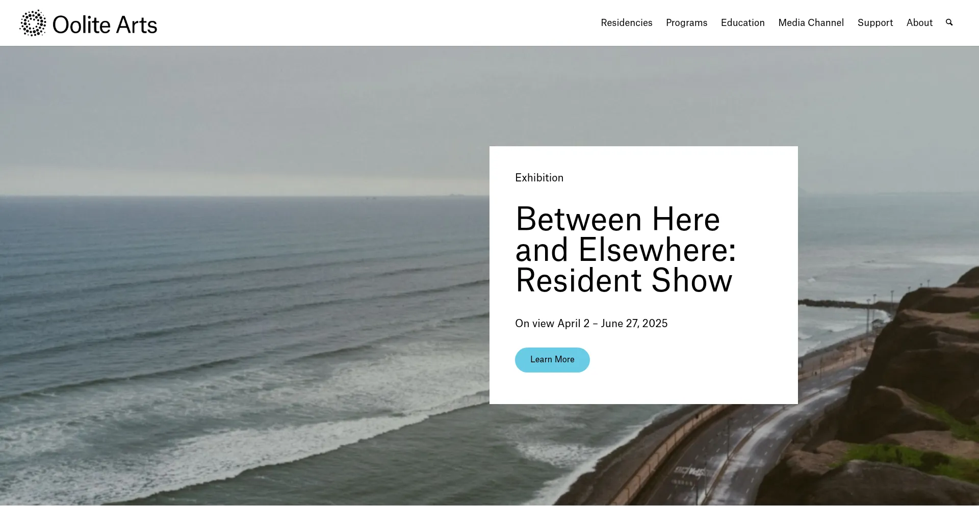 Website screenshot of Oolitearts.org