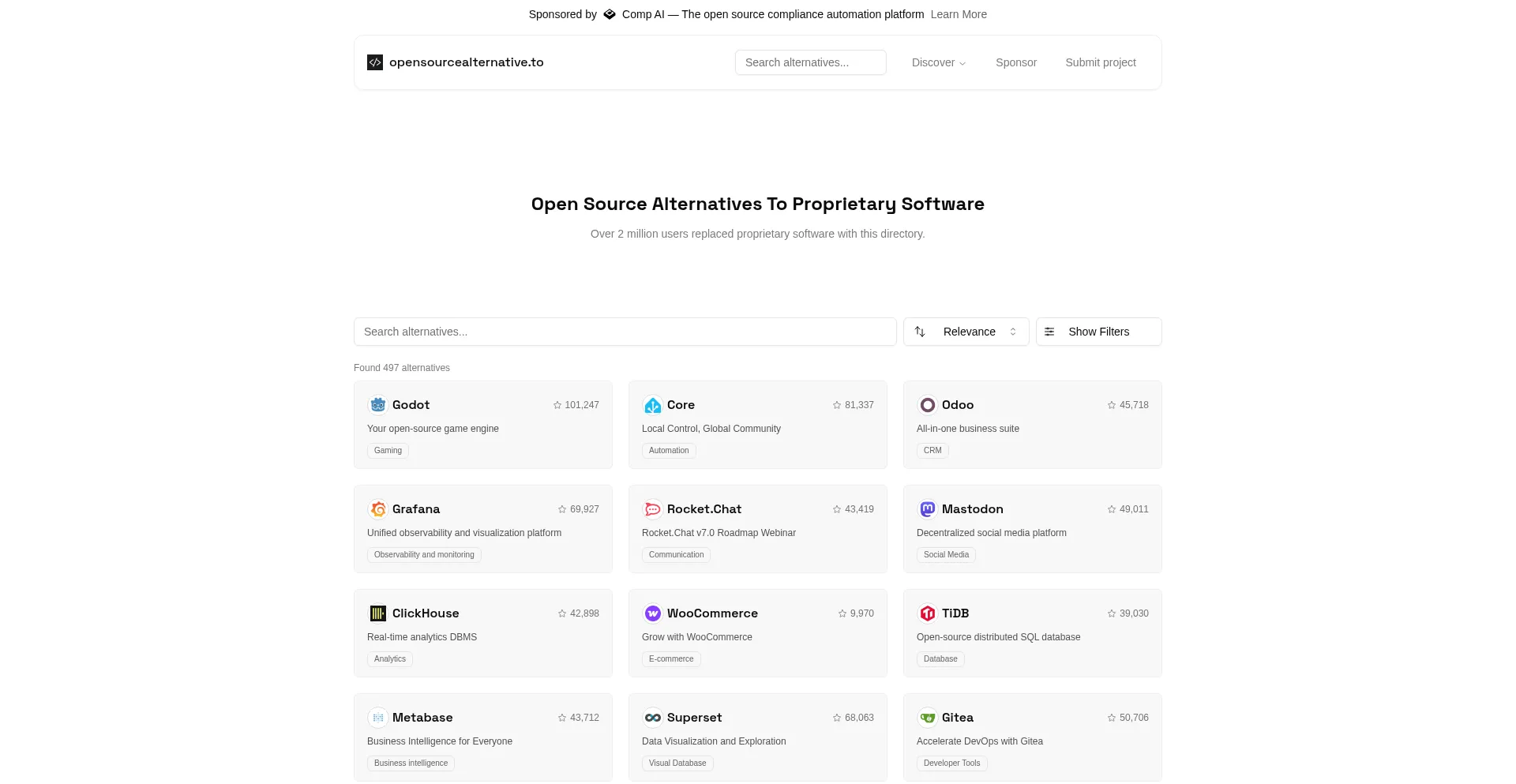 Opensourcealternative.to