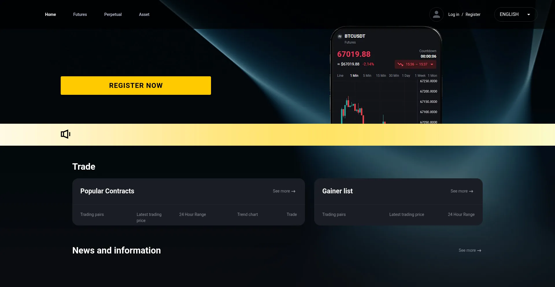 Website screenshot of Optcoin66.com