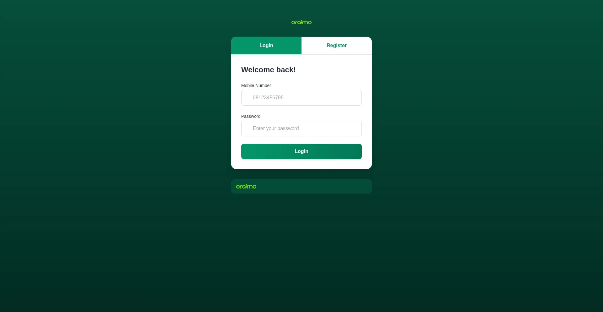 Website screenshot of Orai-moo.com