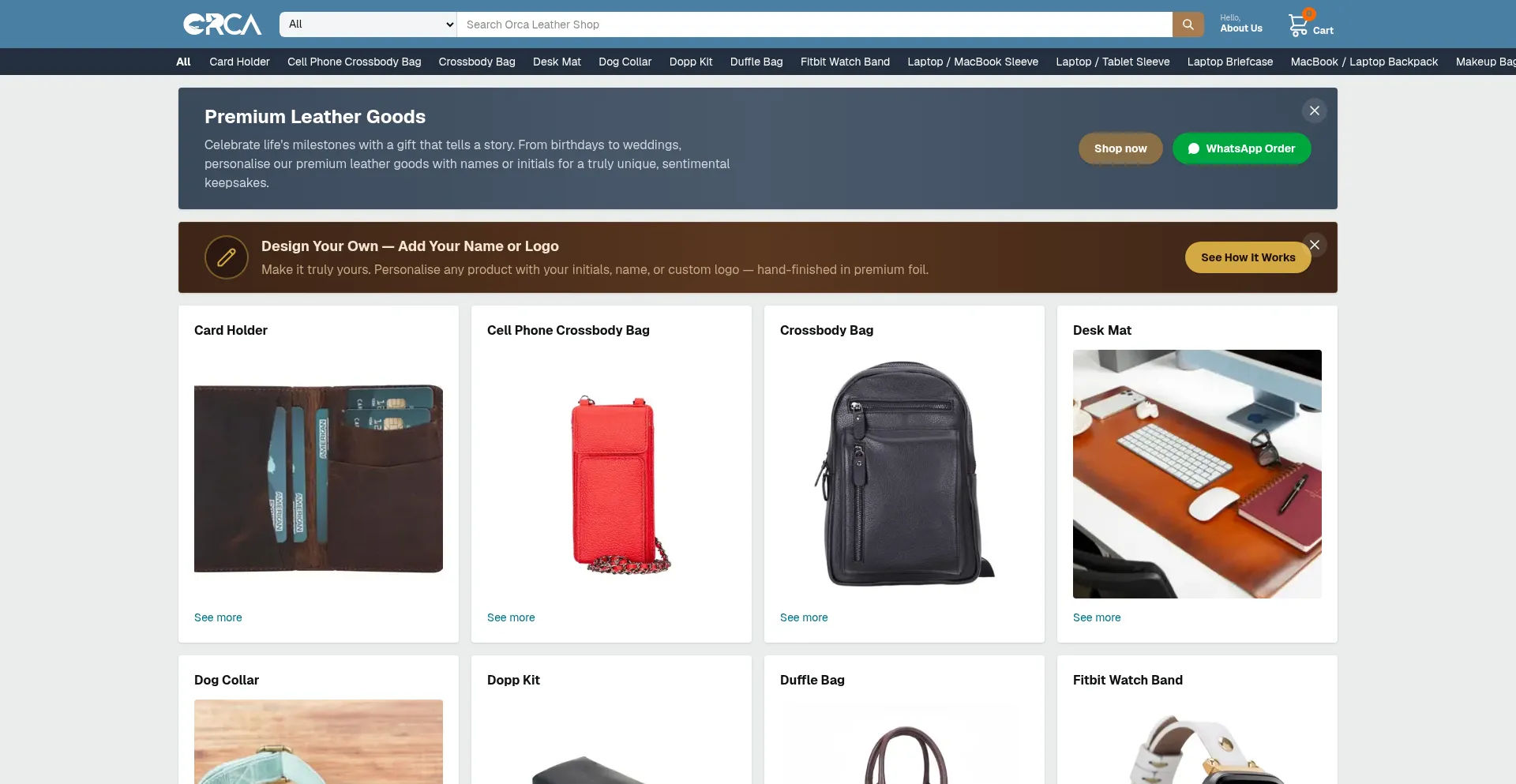 Orcaleathershop.com