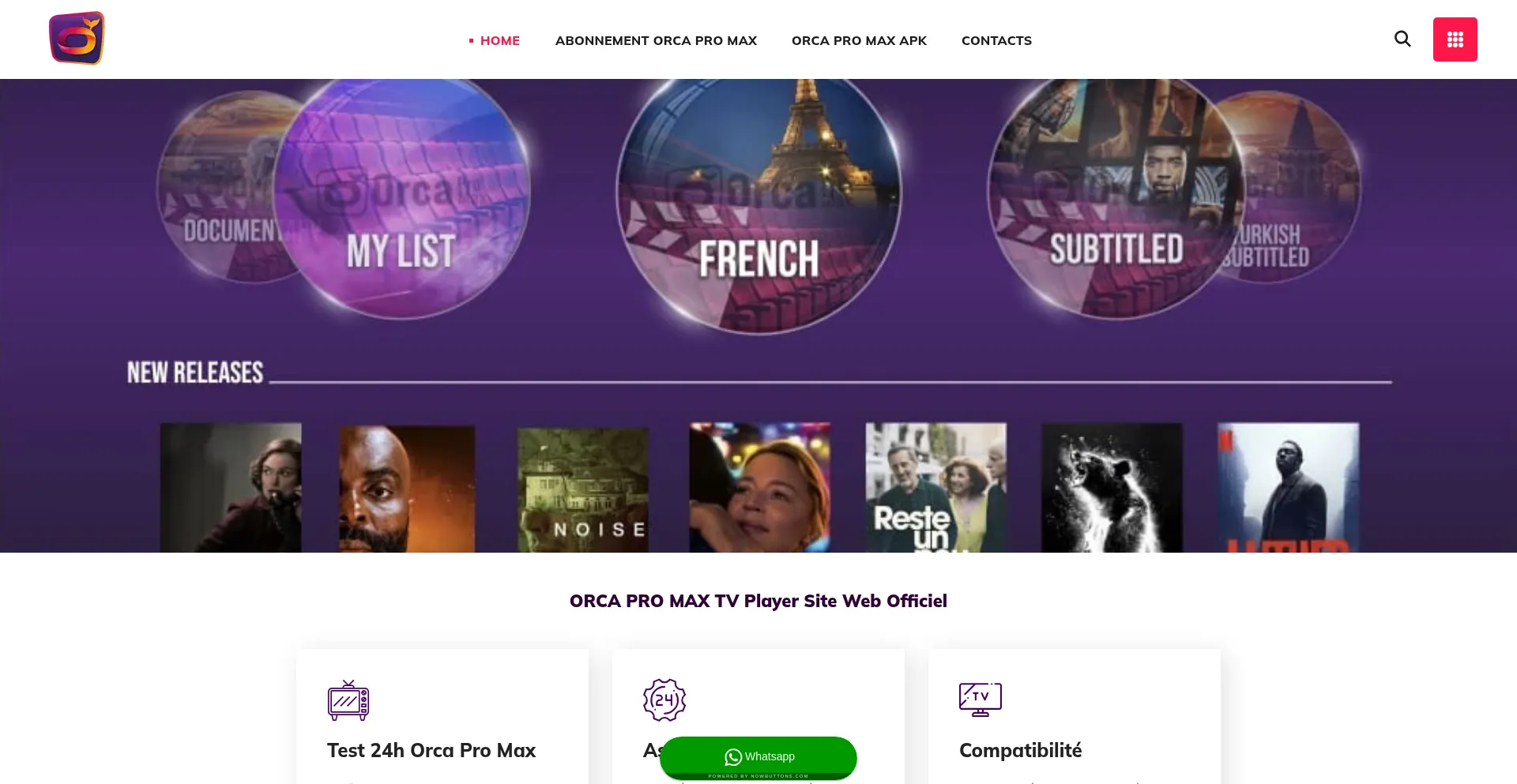 Website screenshot of Orcapro-max.com