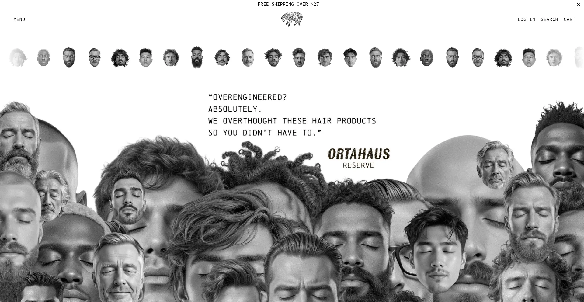 Website screenshot of Ortahaus.com