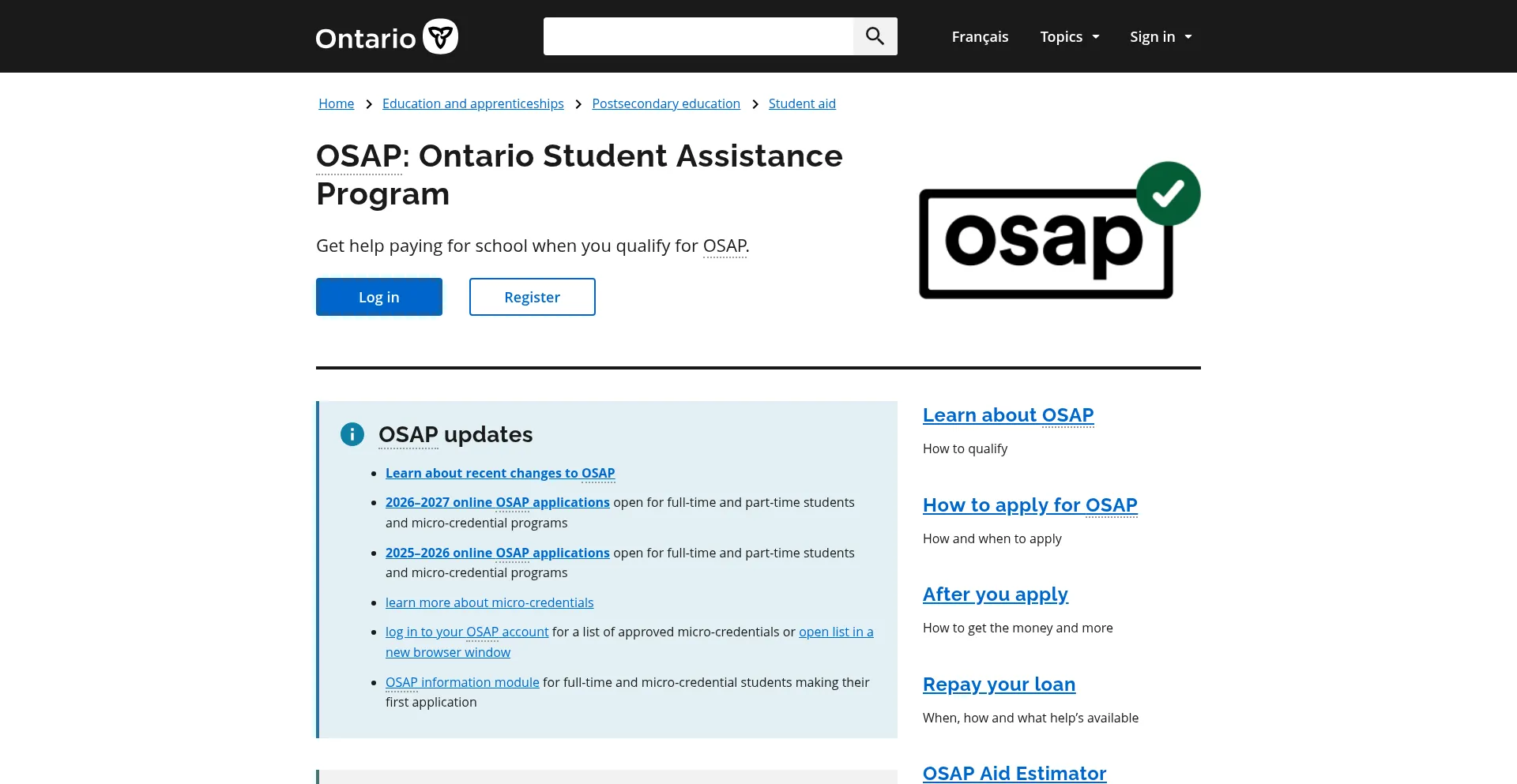 Osap.gov.on.ca