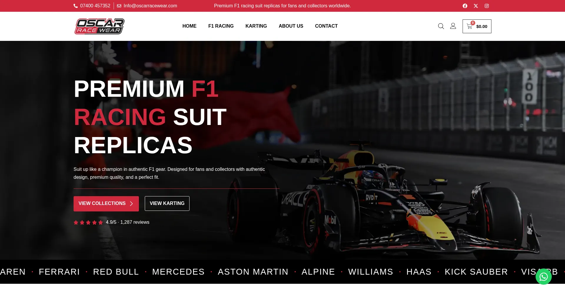Oscarracewear.com