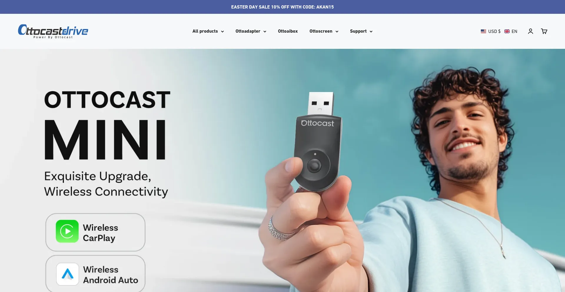Website screenshot of Ottocastdrive.com