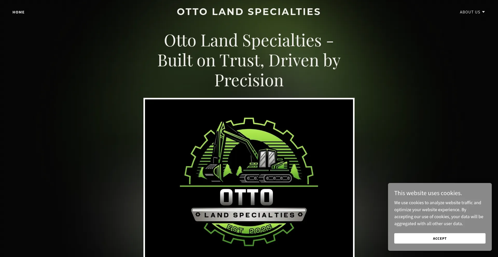 Website screenshot of Ottolandspecialties.com