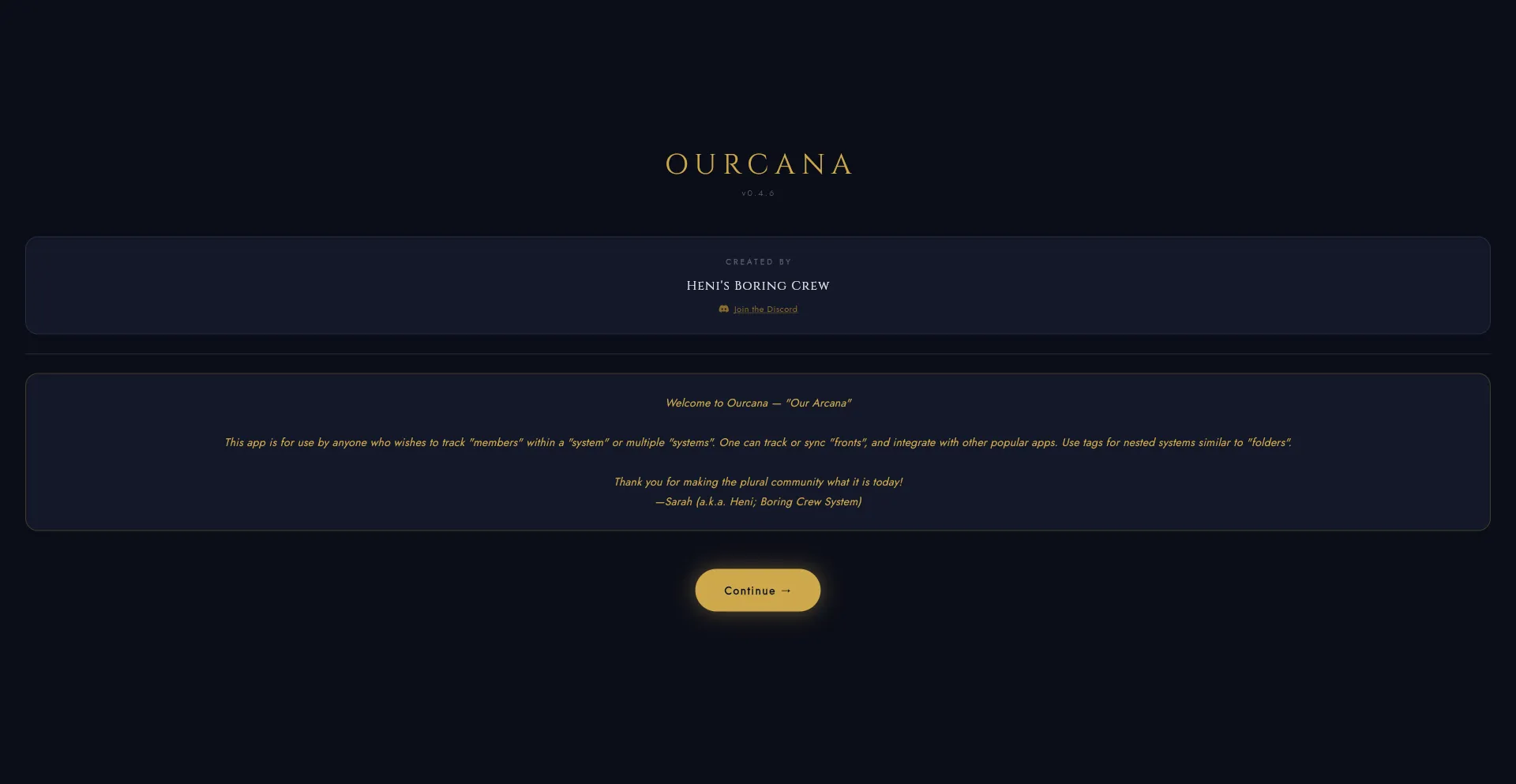Ourcana.space