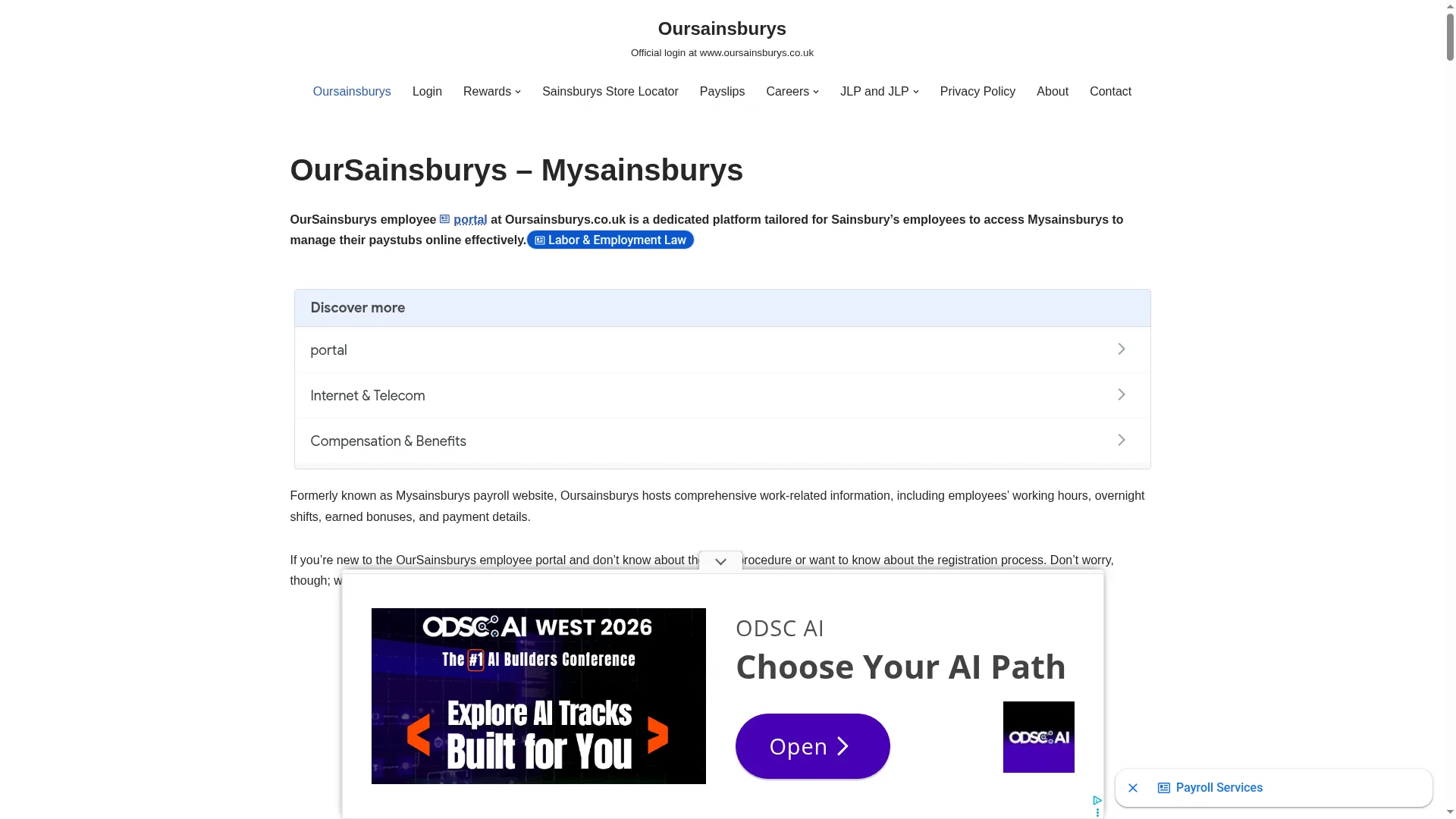 Oursainsburys.live