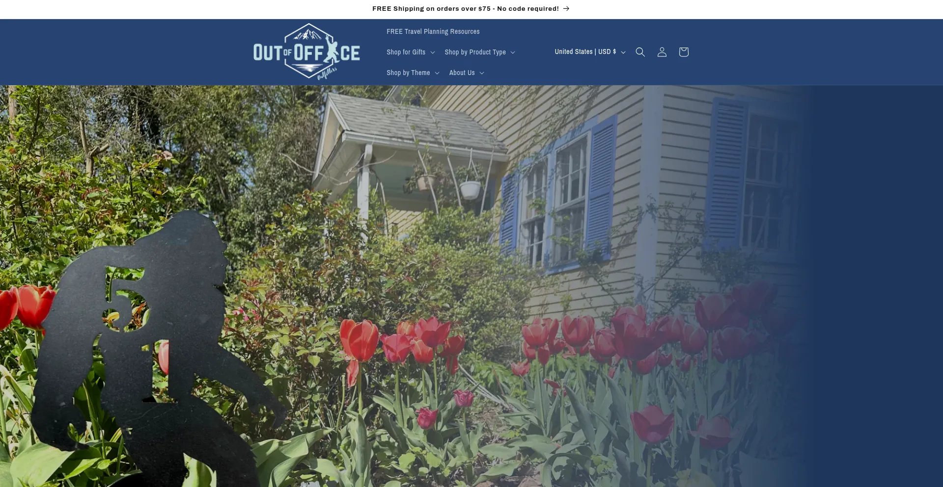 Website screenshot of Outofofficeoutfitters.com